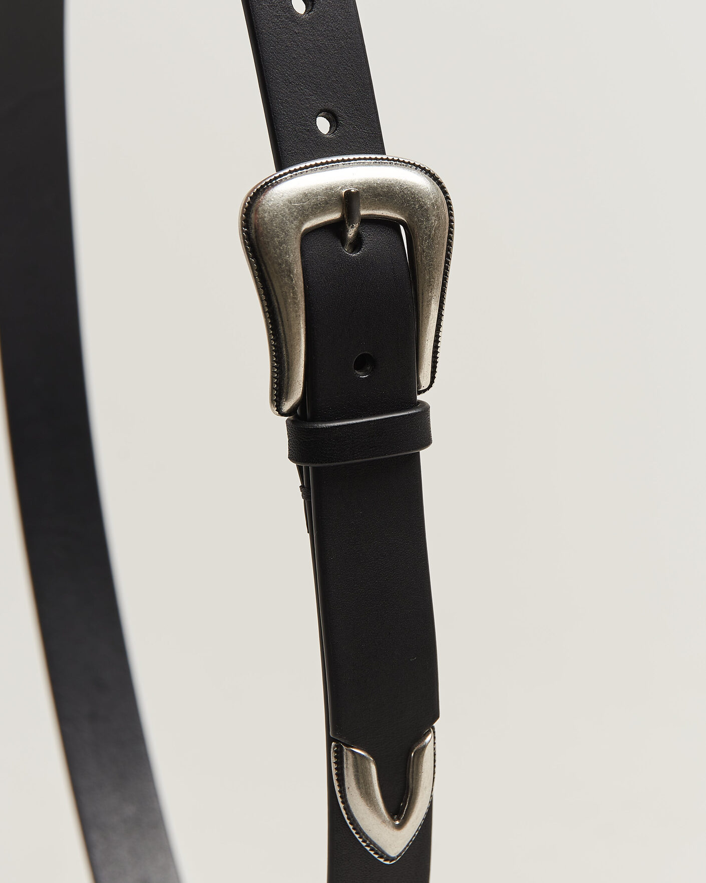 Uomini | Cinture | Tiger of Sweden | Ecus Leather Western Belt Black