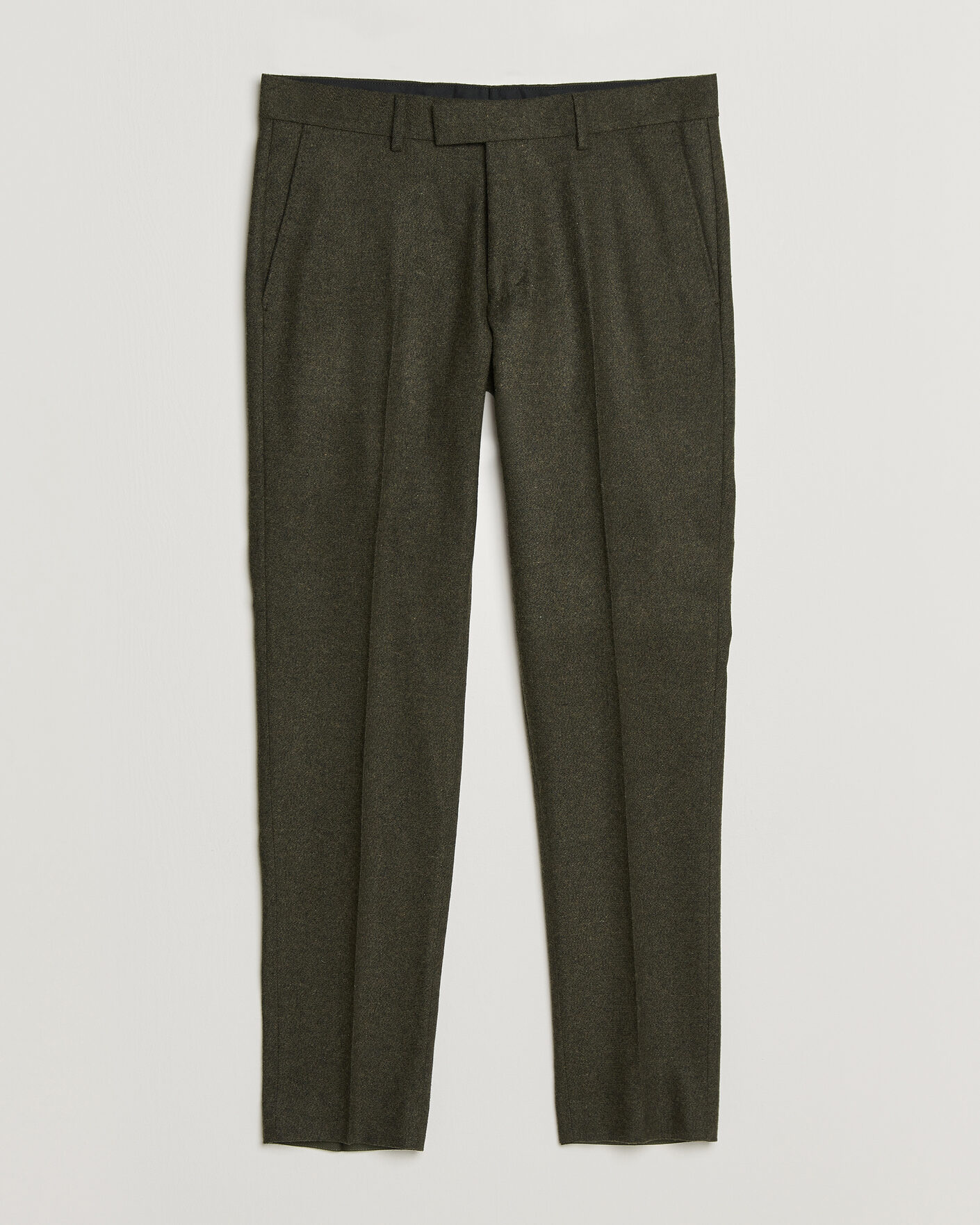 Uomini | Pantaloni | Tiger of Sweden | Tenuta Wool Flannel Suit Trousers Muted Canopy