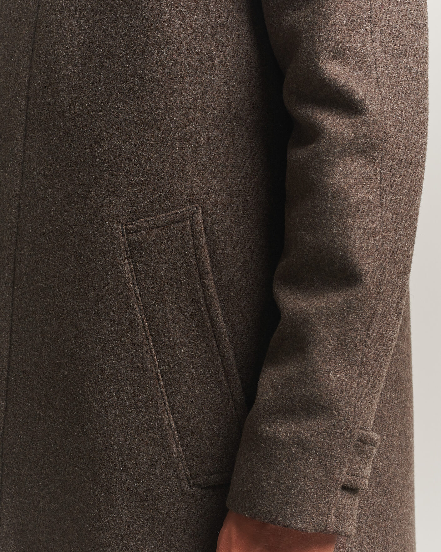 Uomini | Giacche | Tiger of Sweden | Carlton Wool Coat Dusty Brown