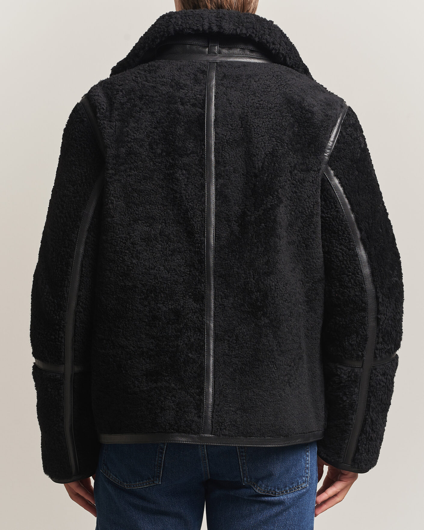 Uomini | Giacche | Tiger of Sweden | Viggo Shearling Jacket Black