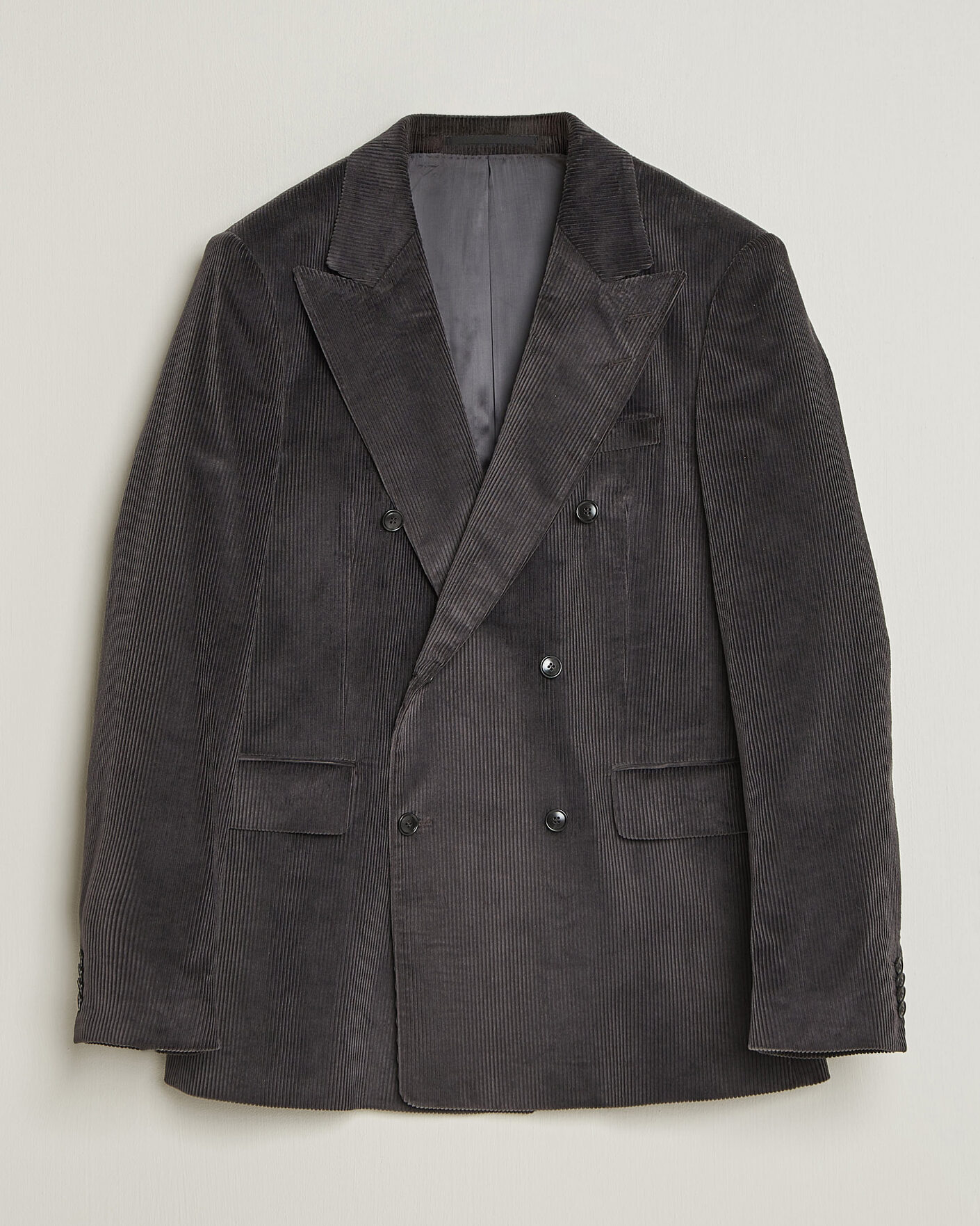 Uomini | Blazers | Tiger of Sweden | 1903 Corduroy Double Breasted Blazer Phantom