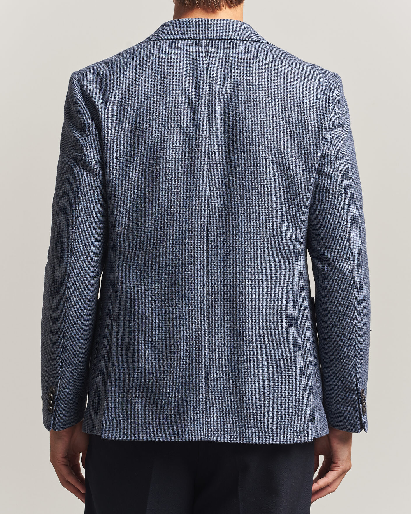 Uomini | Blazers | Tiger of Sweden | Easer Wool Pepita Blazer Iron Haze