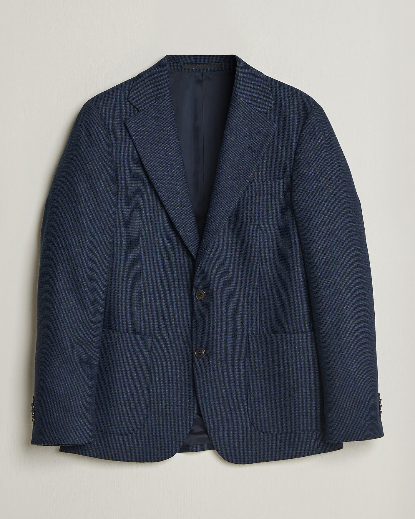 Uomini | Blazers | Tiger of Sweden | Easer Wool Pepita Blazer Sea