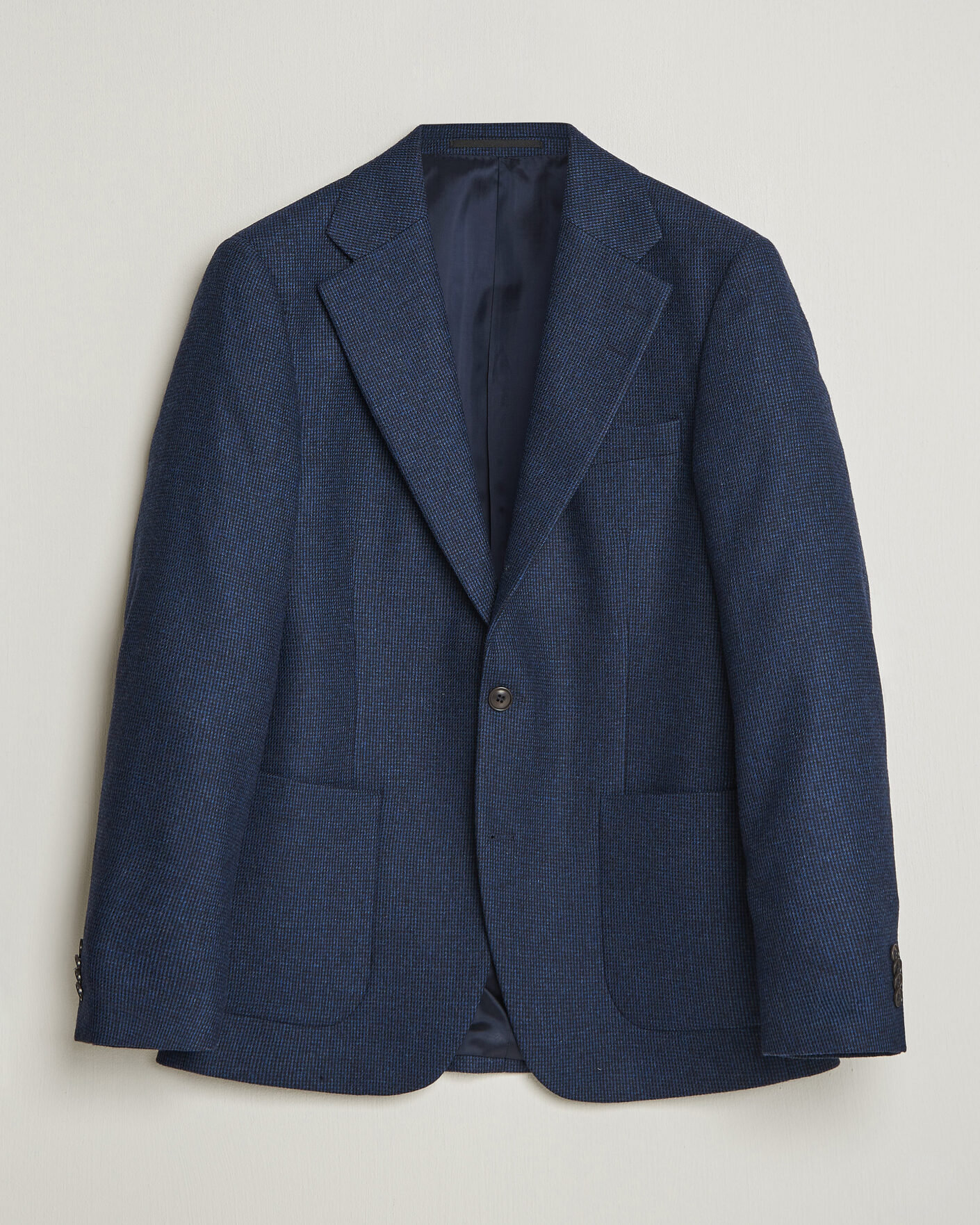 Uomini | Blazers | Tiger of Sweden | Easer Wool Pepita Blazer Sea