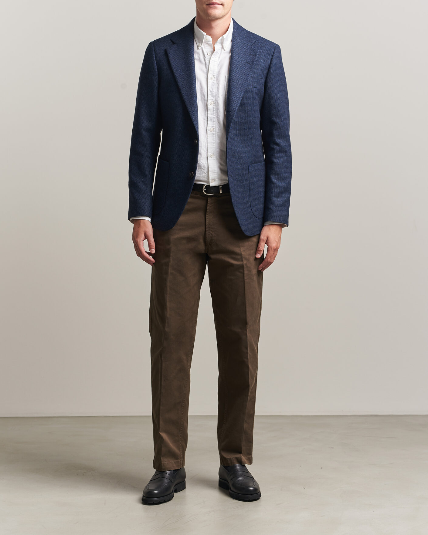 Uomini | Blazers | Tiger of Sweden | Easer Wool Pepita Blazer Sea