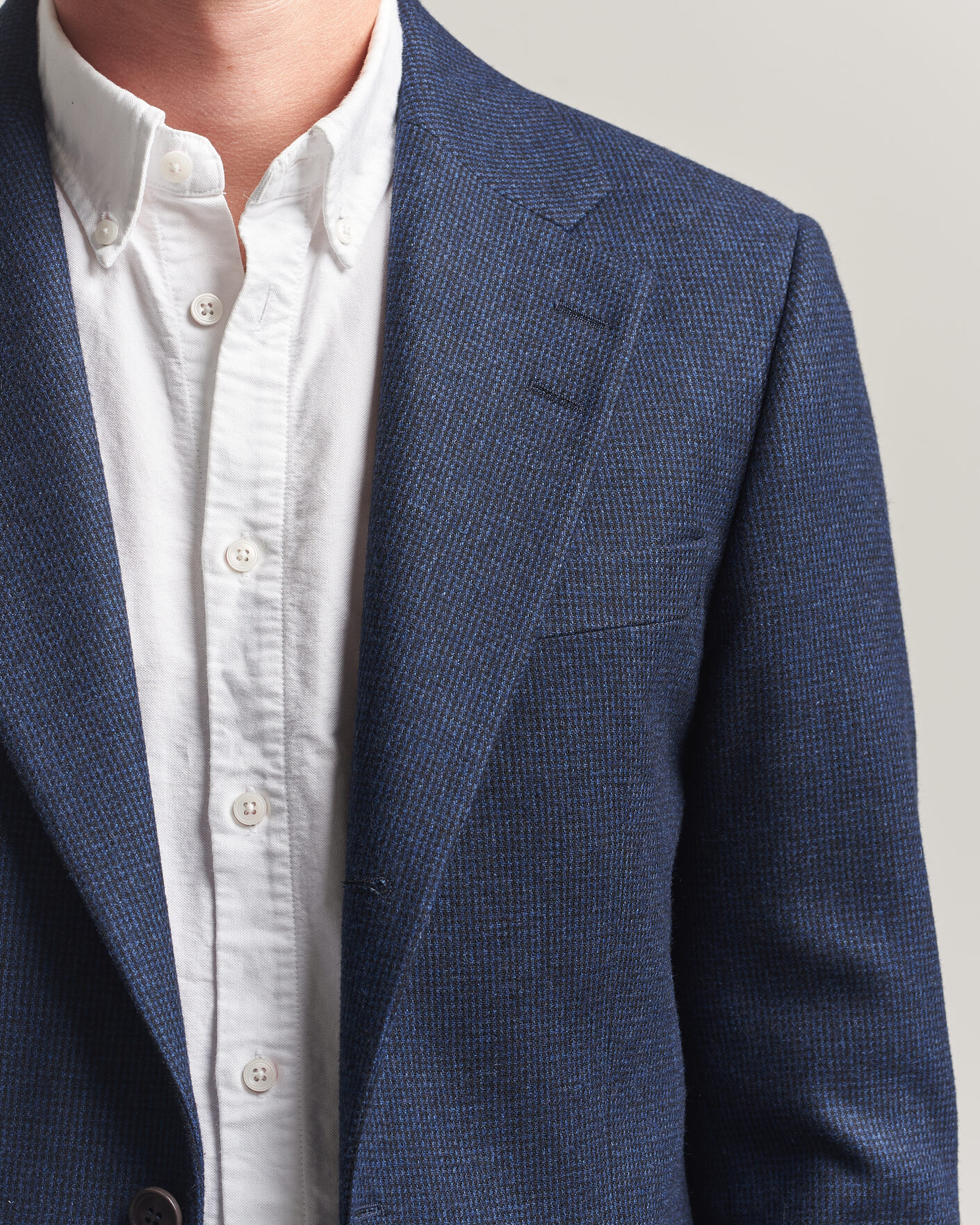 Uomini | Blazers | Tiger of Sweden | Easer Wool Pepita Blazer Sea