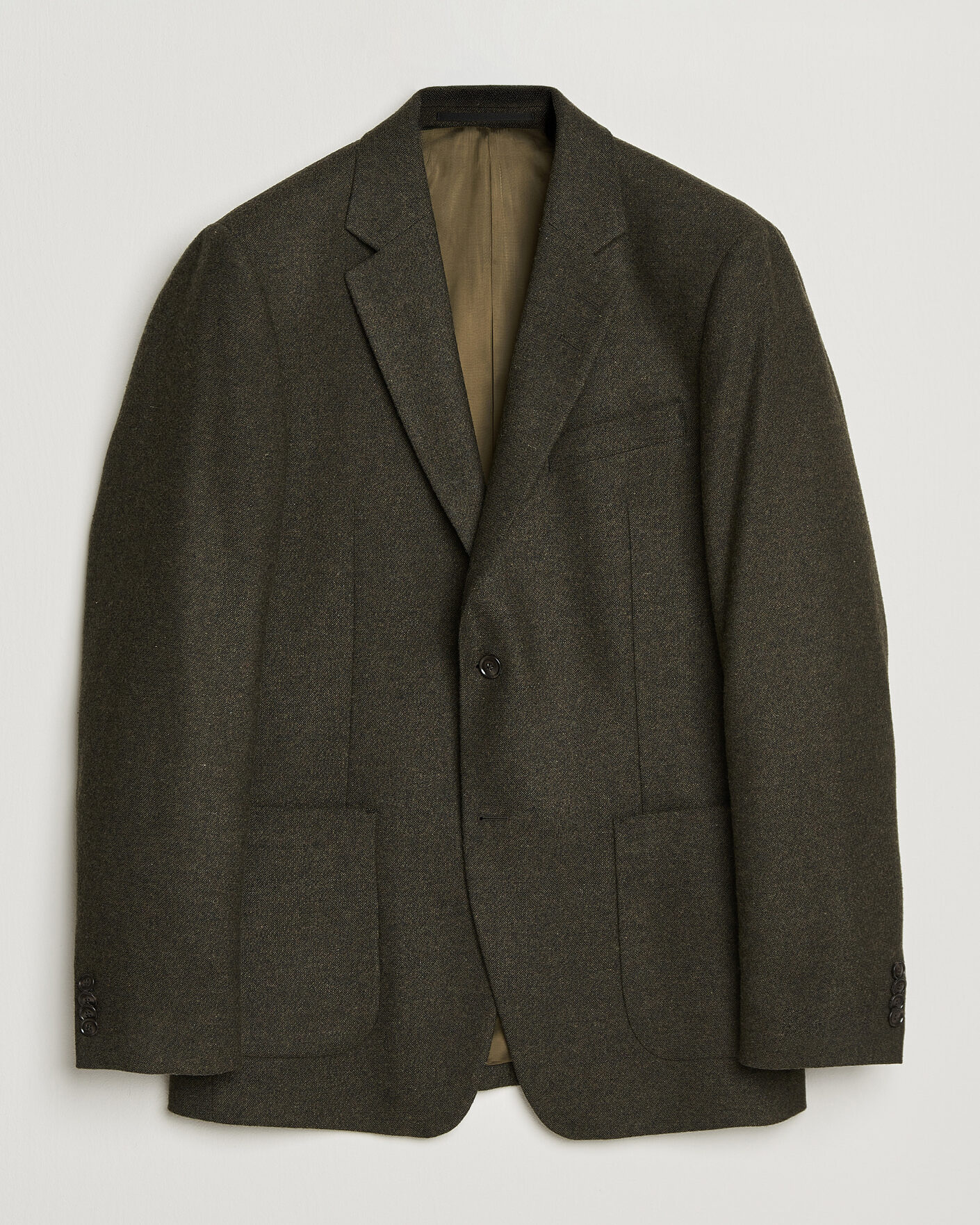 Uomini | Blazers | Tiger of Sweden | Justin Wool Flannel Suit Blazer Muted Canopy