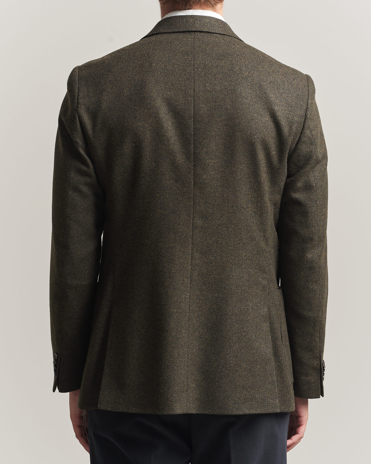 Uomini | Blazers | Tiger of Sweden | Justin Wool Flannel Suit Blazer Muted Canopy