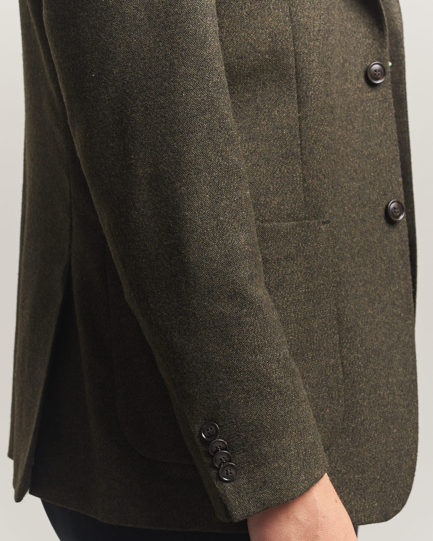 Uomini | Blazers | Tiger of Sweden | Justin Wool Flannel Suit Blazer Muted Canopy