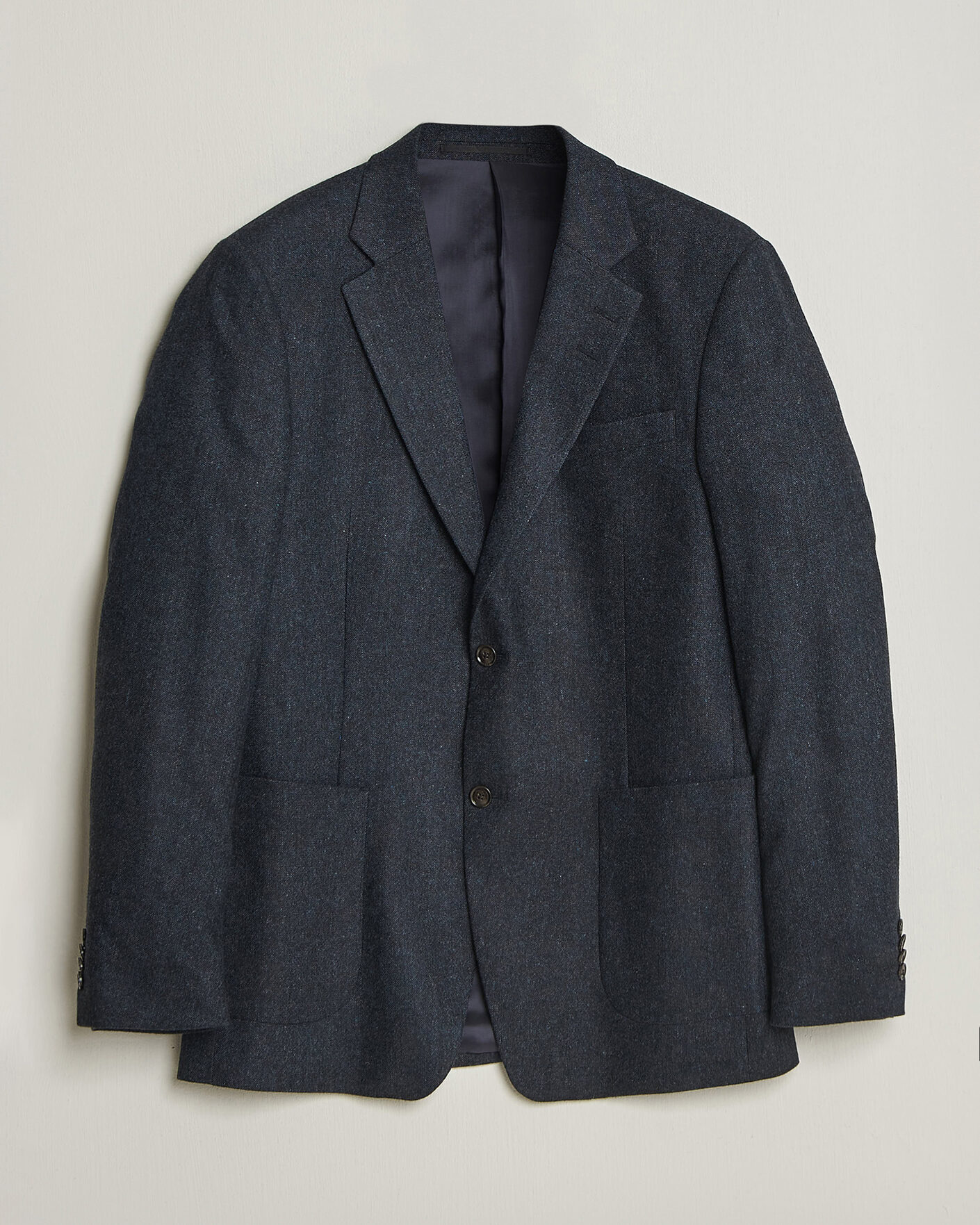 Uomini | Blazers | Tiger of Sweden | Justin Wool Flannel Suit Blazer Midnight Blue