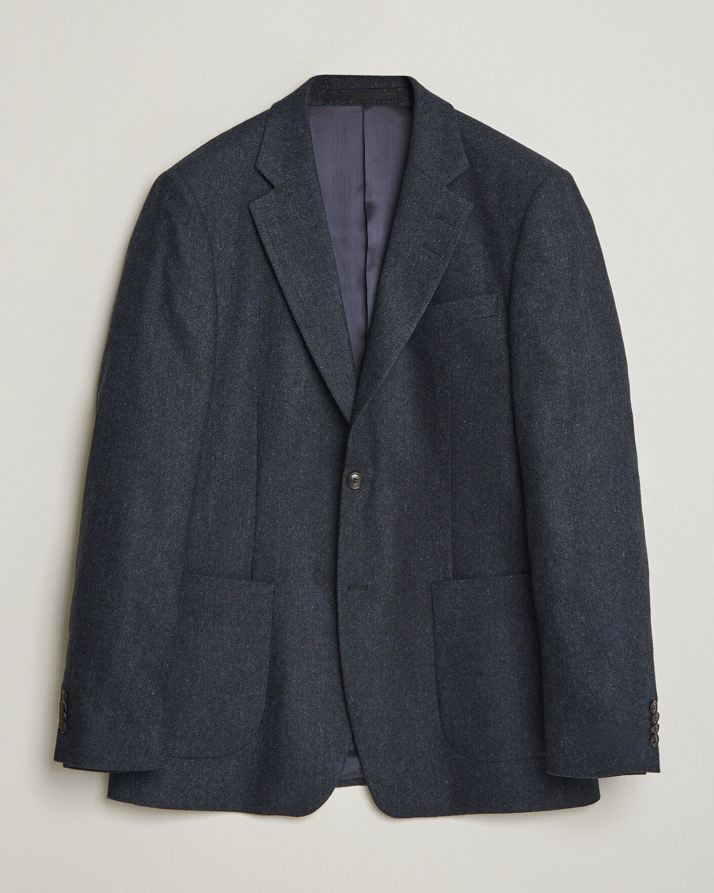 Uomini | Blazers | Tiger of Sweden | Justin Wool Flannel Suit Blazer Midnight Blue
