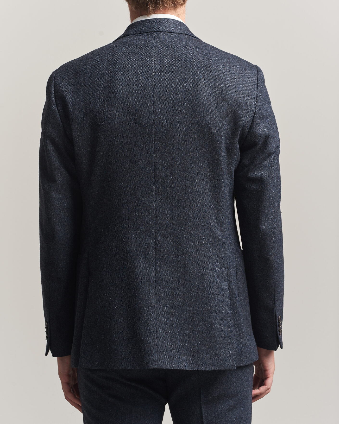 Uomini | Blazers | Tiger of Sweden | Justin Wool Flannel Suit Blazer Midnight Blue