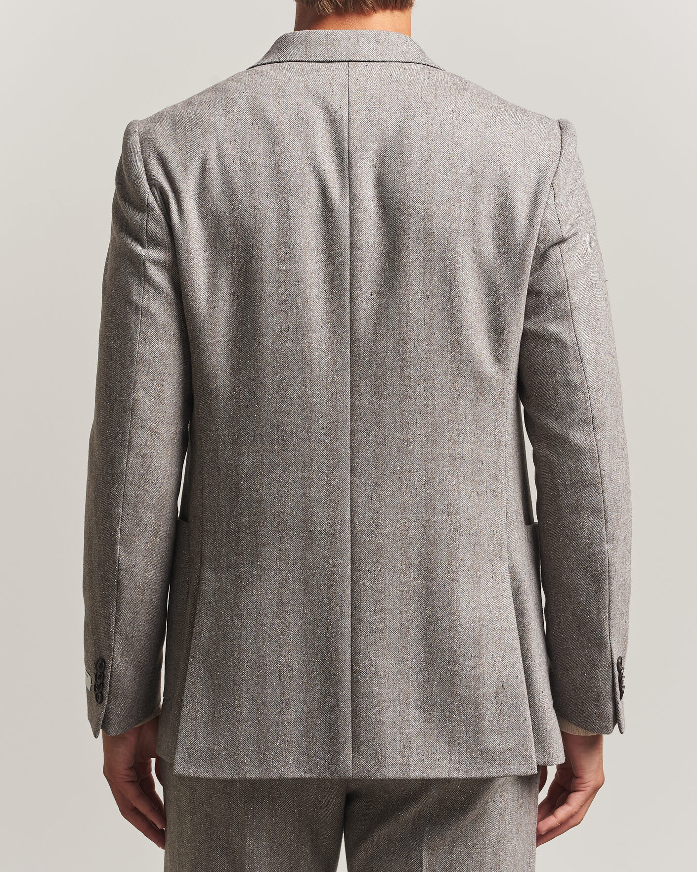 Uomini | Blazers | Tiger of Sweden | Justin Wool Donegal Suit Blazer Dark Stone