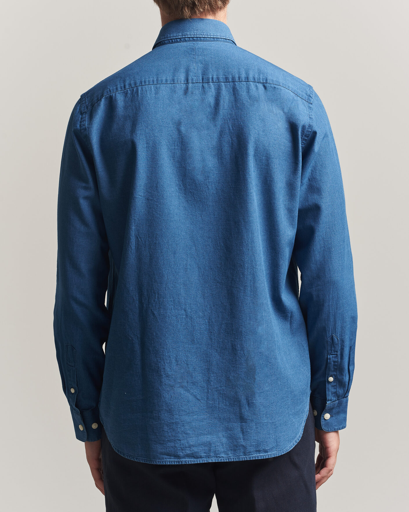 Uomini | Camicie | Tiger of Sweden | Bjorn Denim Shirt Blue