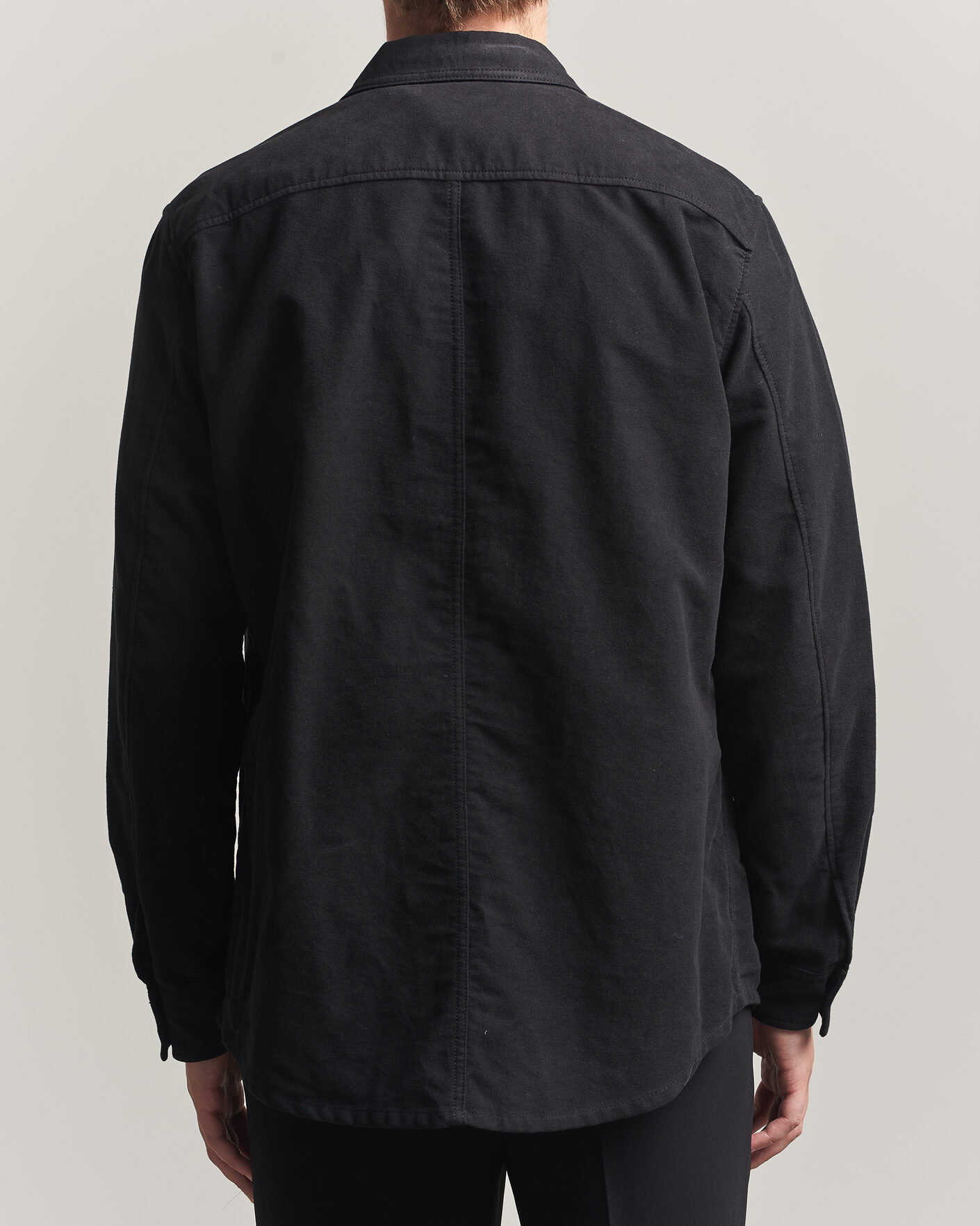 Uomini | Camicie | Tiger of Sweden | Bishop Cotton Overshirt Black