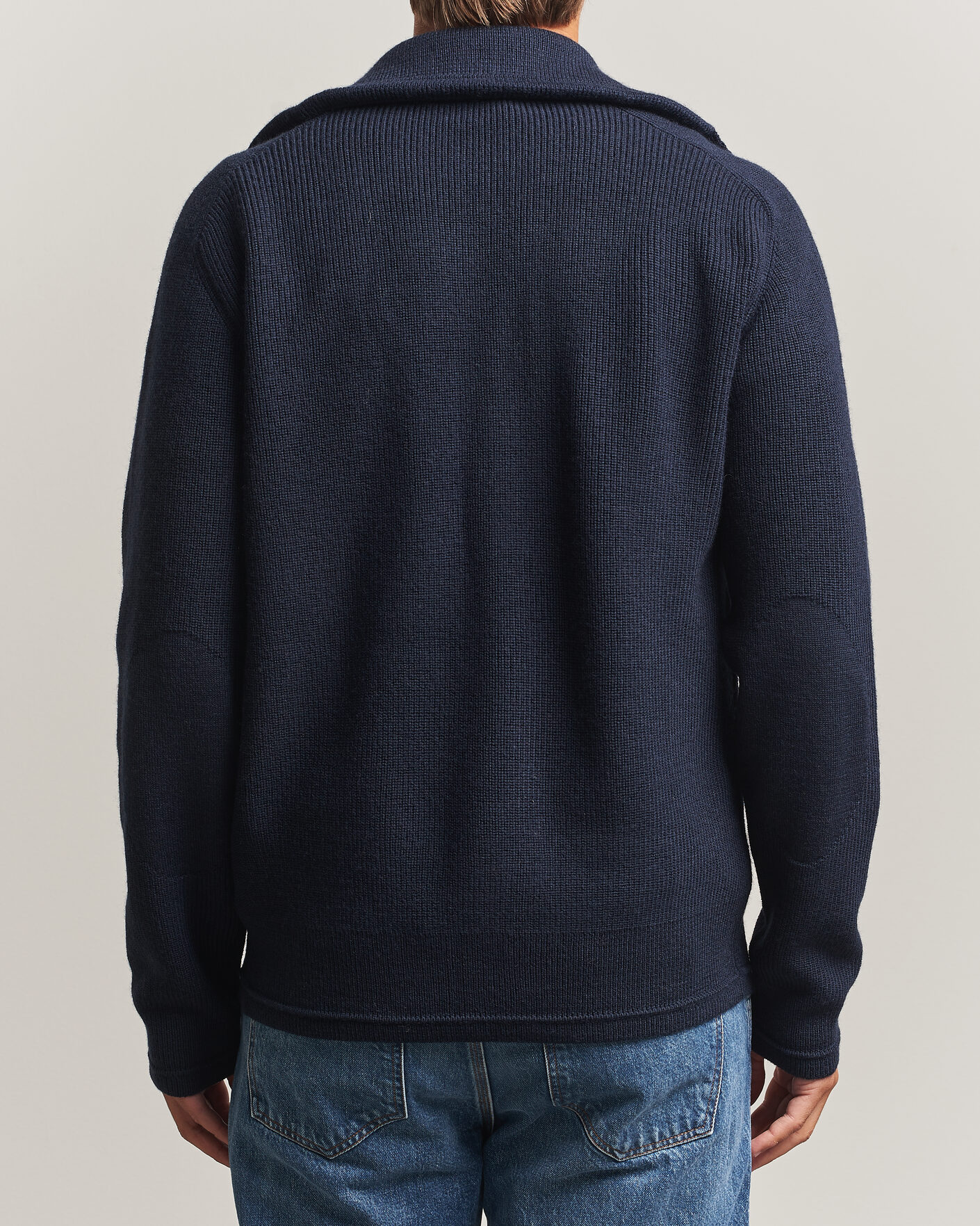 Uomini | Maglieria | Tiger of Sweden | Leander Wool Knitted Cardigan Night Grape