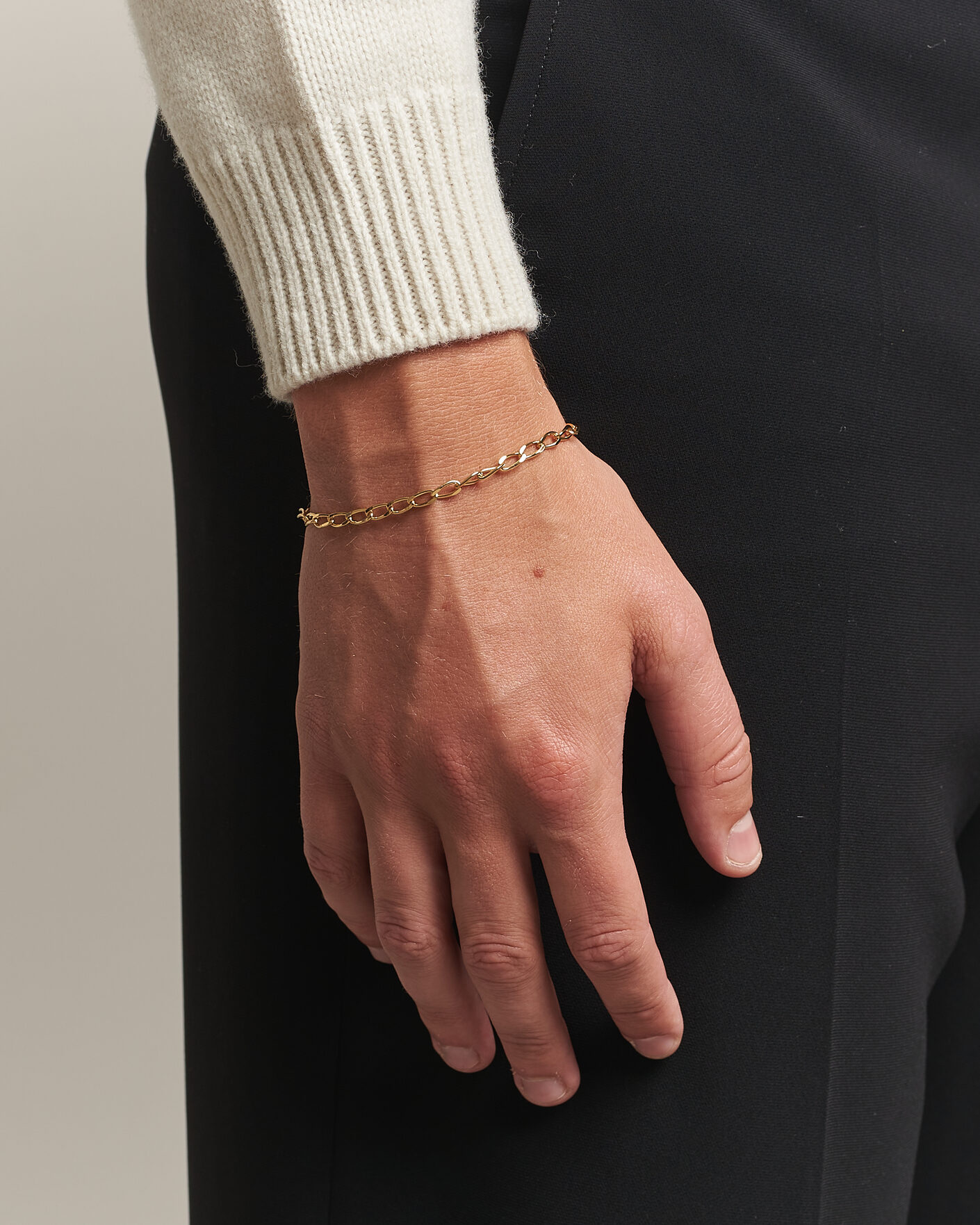 Uomini | Gioielli | Tom Wood | Arlo Medium Bracelet Gold