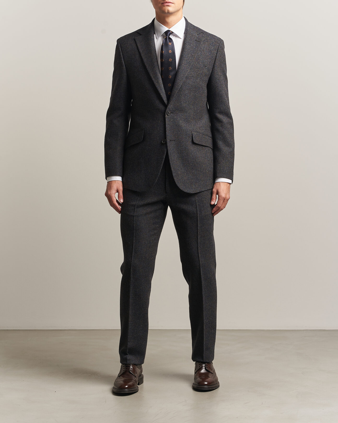 Uomini | Blazers | Walker Slater | Edward Shetland Wool Donegal Blazer Navy