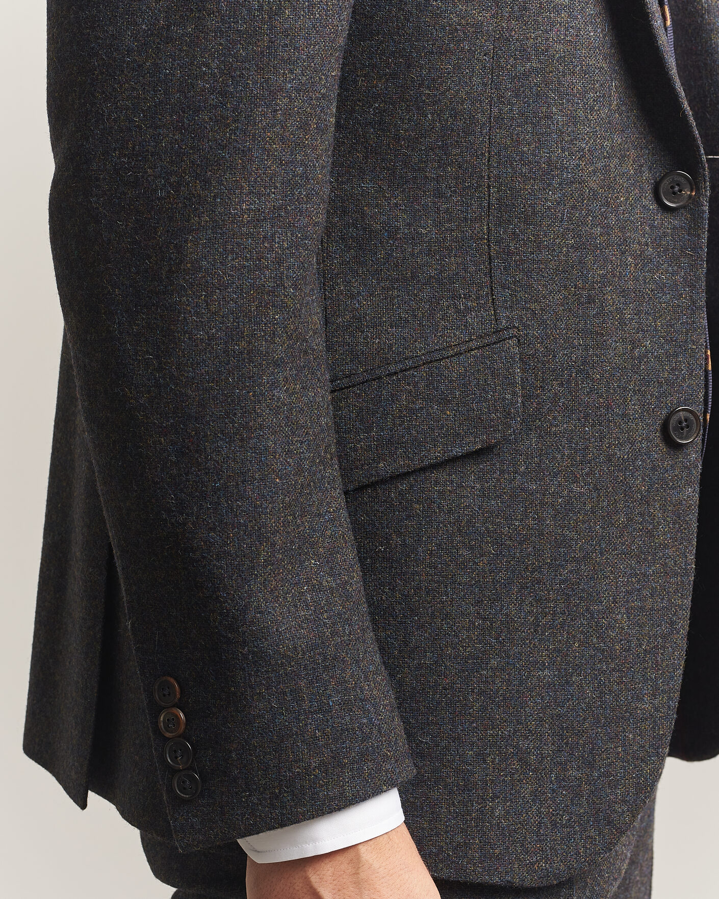 Uomini | Blazers | Walker Slater | Edward Shetland Wool Donegal Blazer Navy