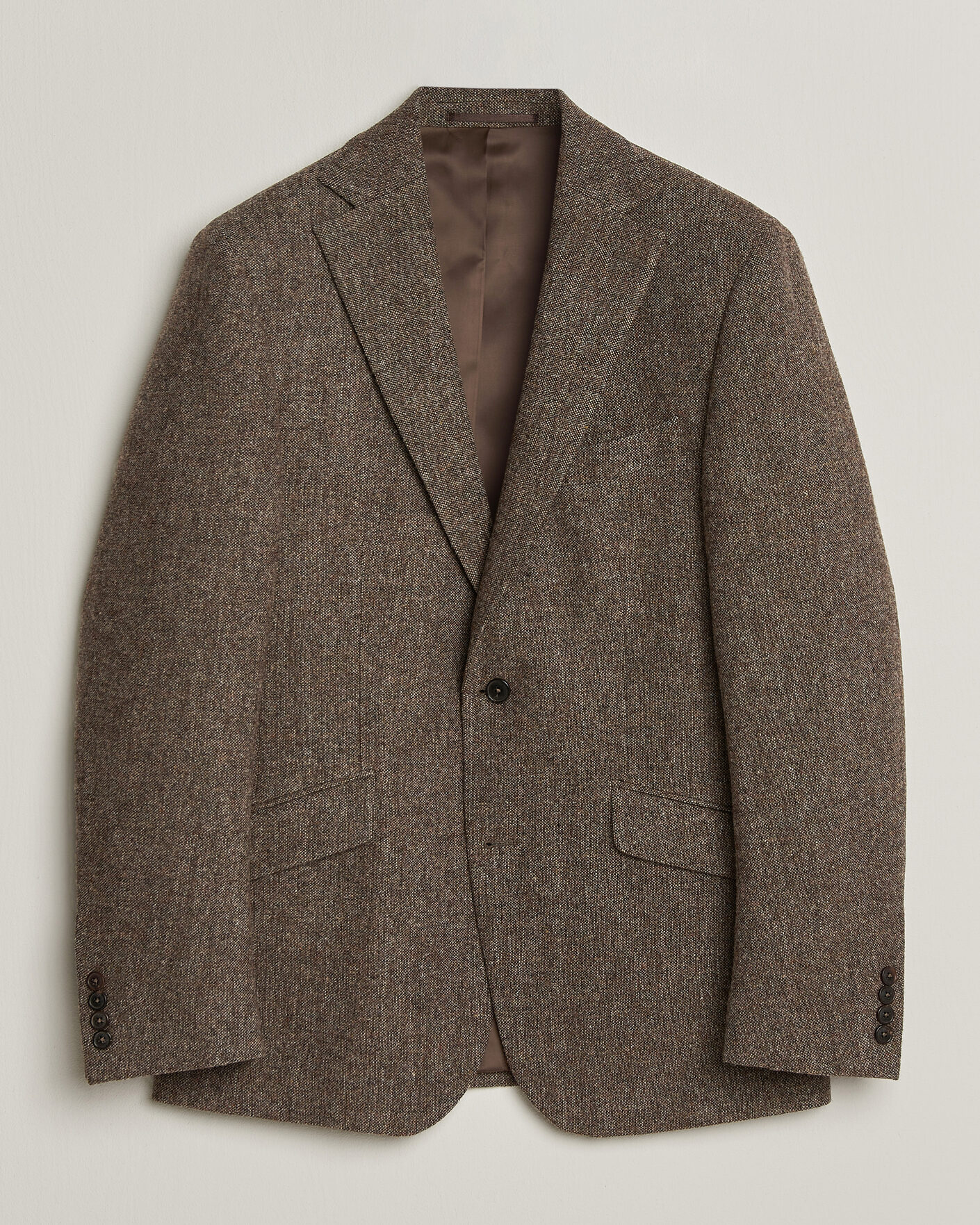 Uomini | Blazers | Walker Slater | Edward Shetland Wool Donegal Blazer Tobacco