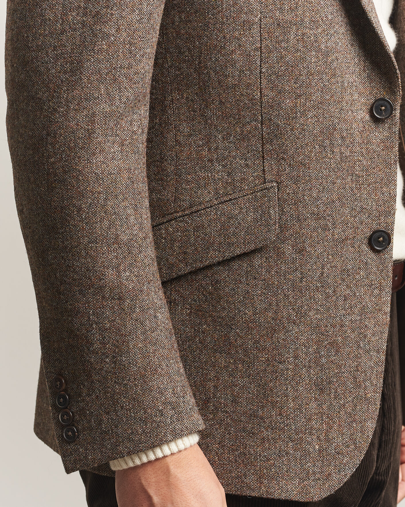 Uomini | Blazers | Walker Slater | Edward Shetland Wool Donegal Blazer Tobacco
