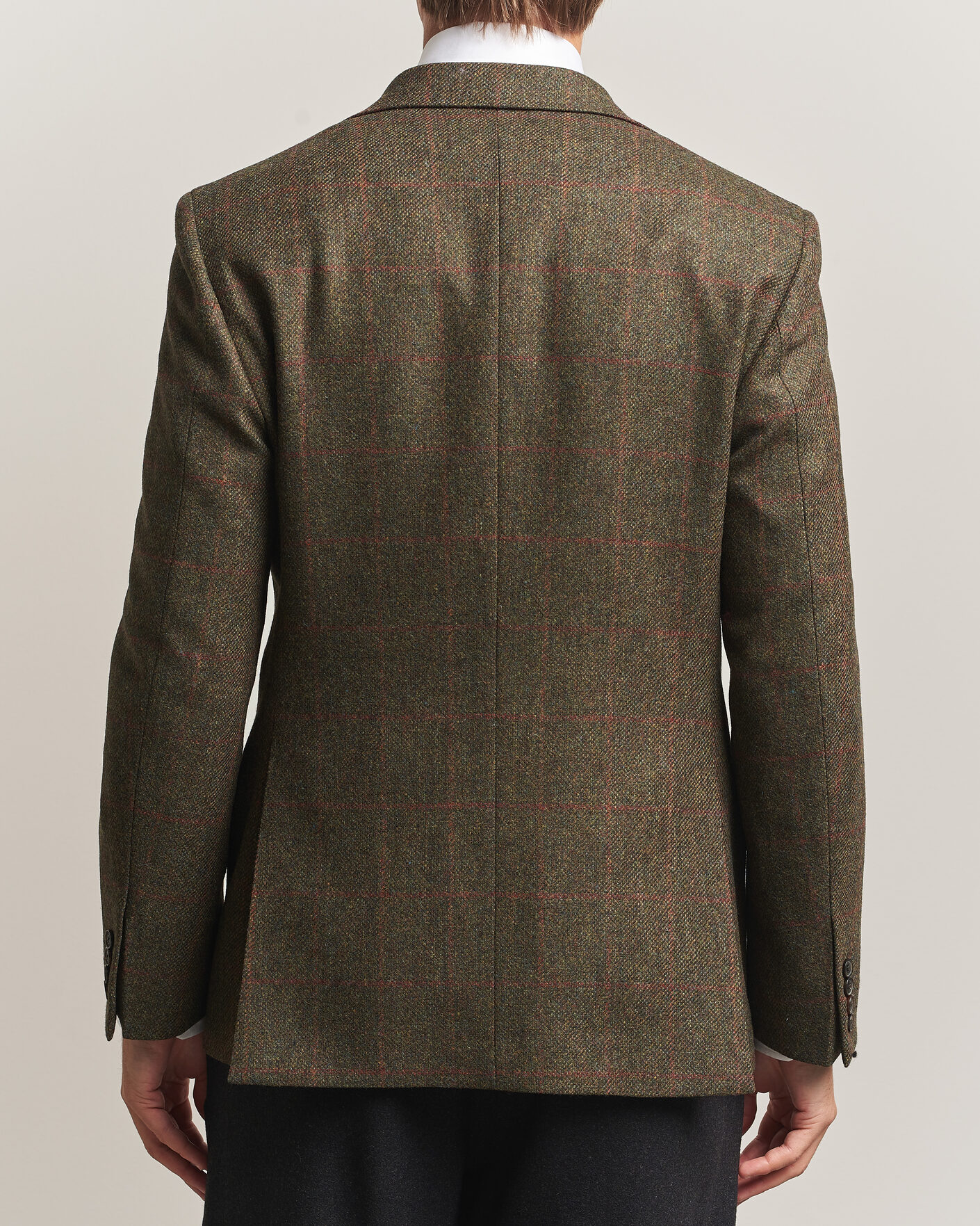 Uomini | Blazers | Walker Slater | Edward Lambswool Windowpane Blazer Green