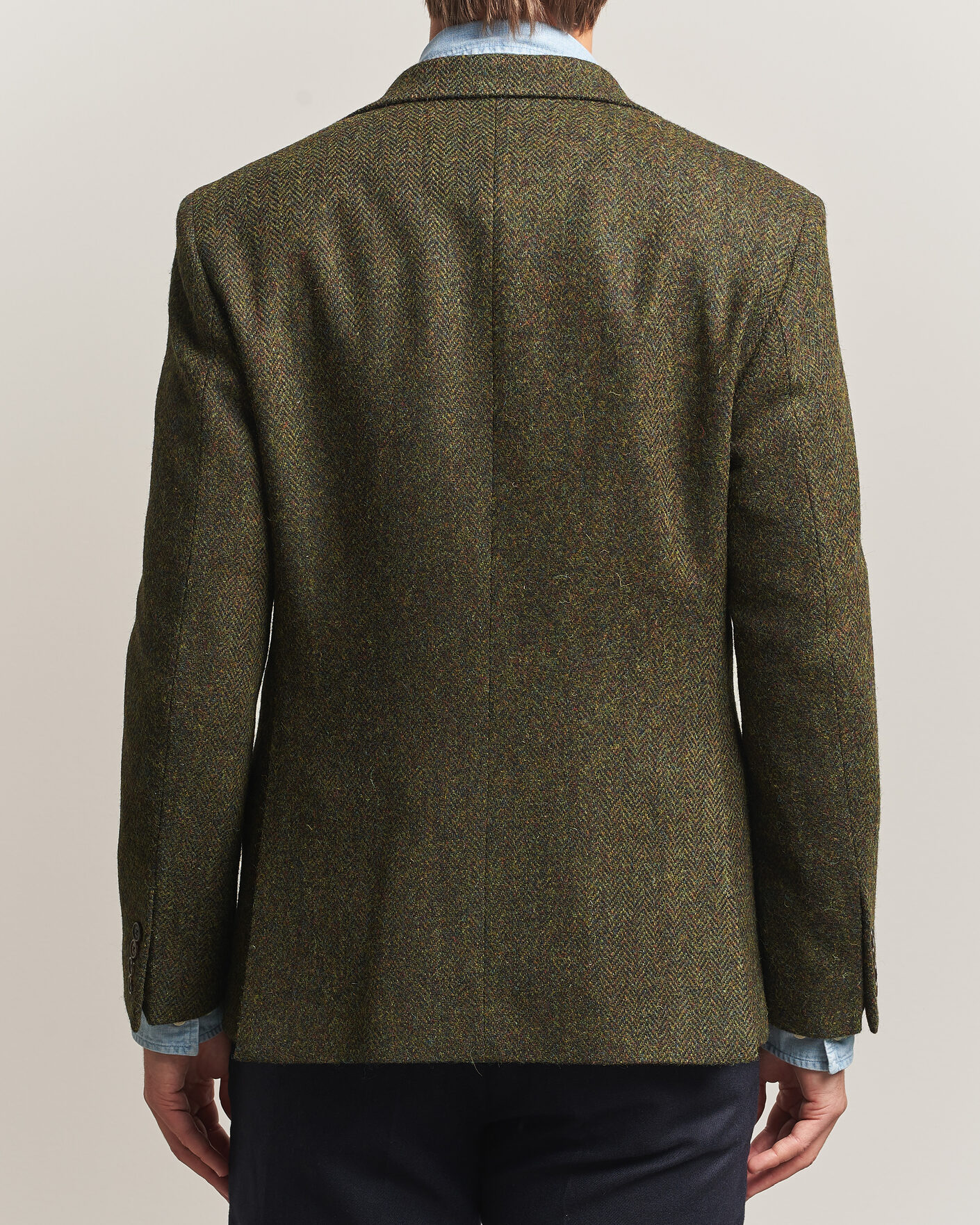 Uomini | Blazers | Walker Slater | Edward Harris Tweed Herringbone Blazer Green