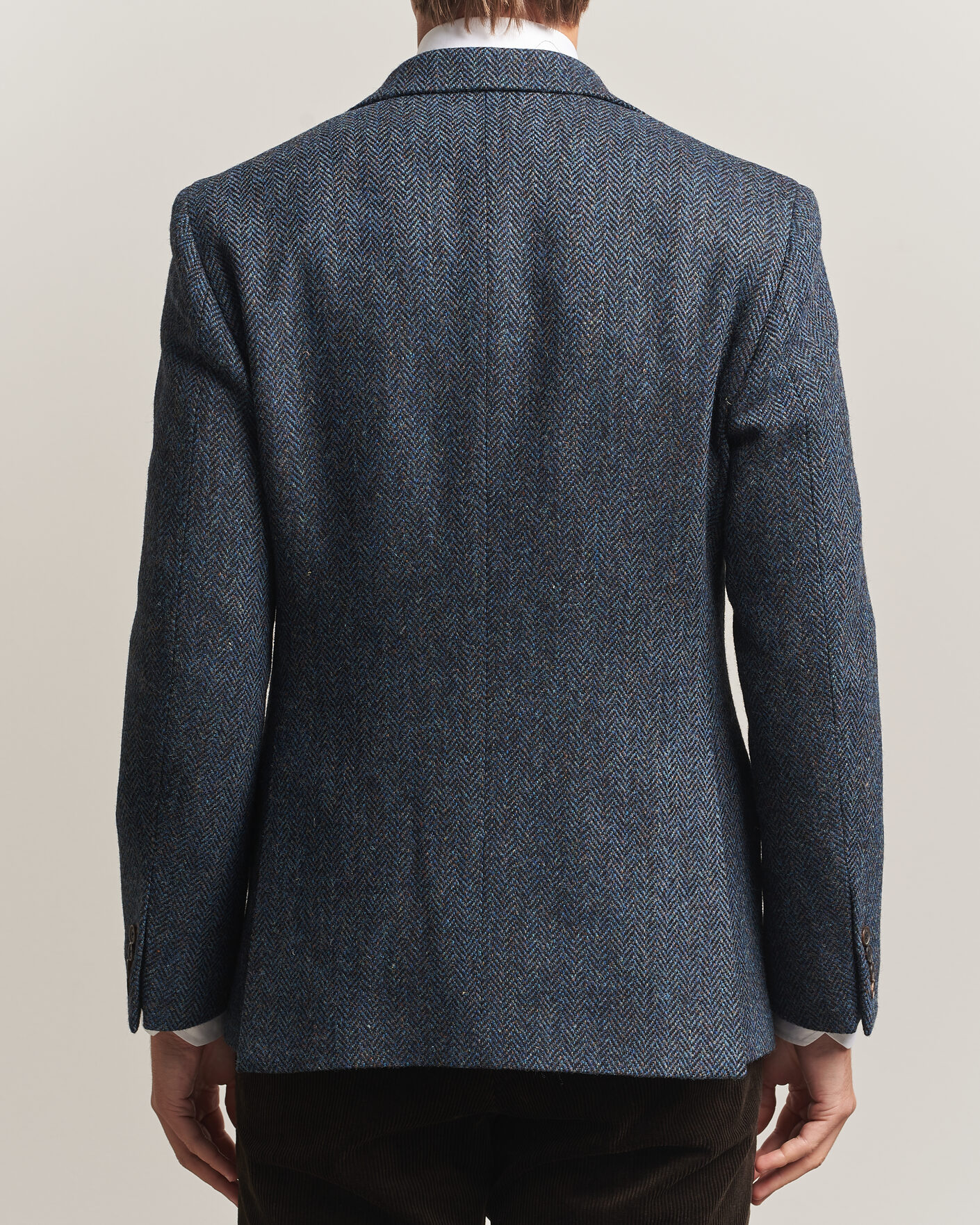 Uomini | Blazers | Walker Slater | Edward Harris Tweed Herringbone Blazer Navy