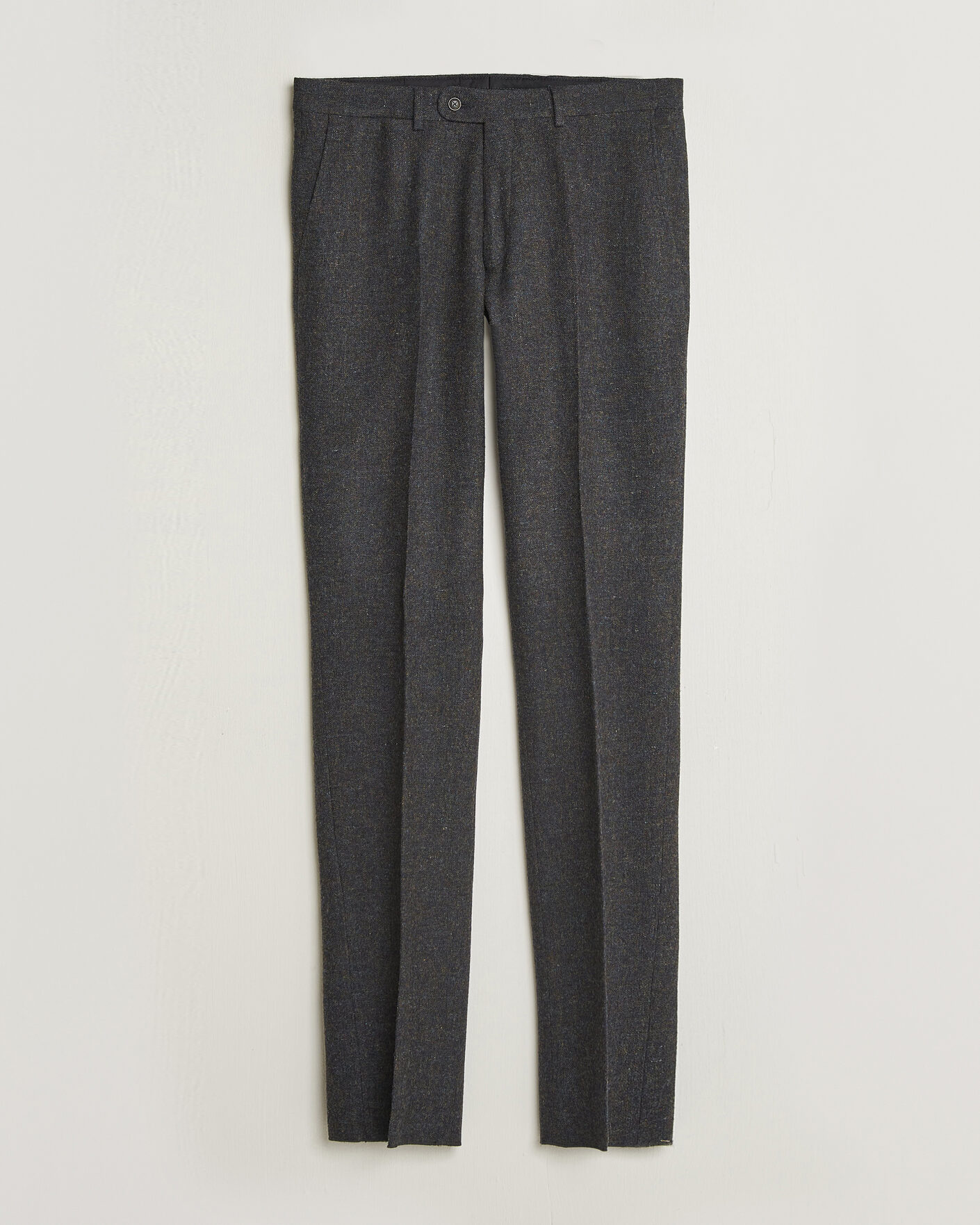 Uomini | Pantaloni | Walker Slater | Edward Shetland Wool Donegal Trousers Navy