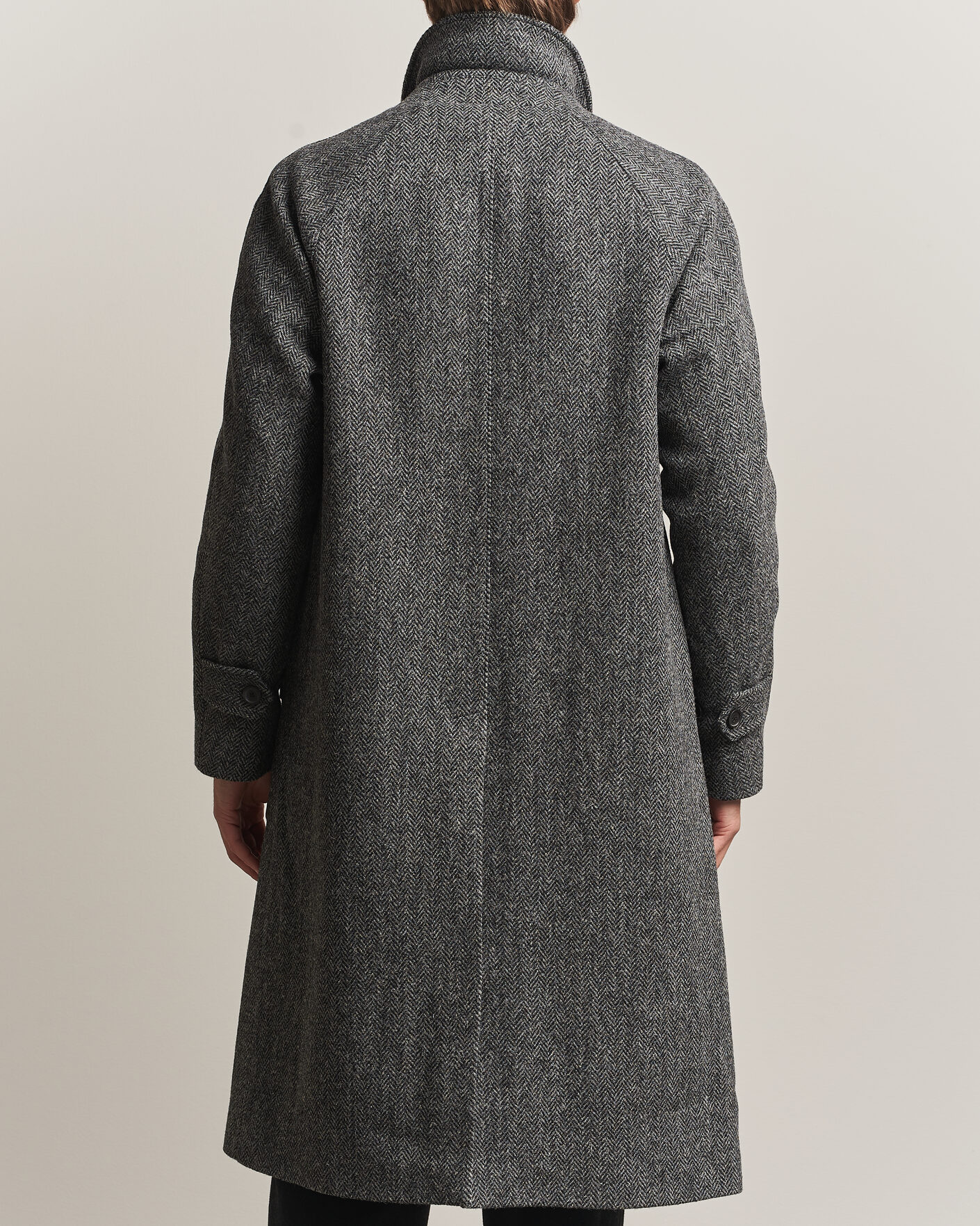 Uomini | Giacche | Walker Slater | Sherlock Harris Tweed Herringbone Coat Charcoal