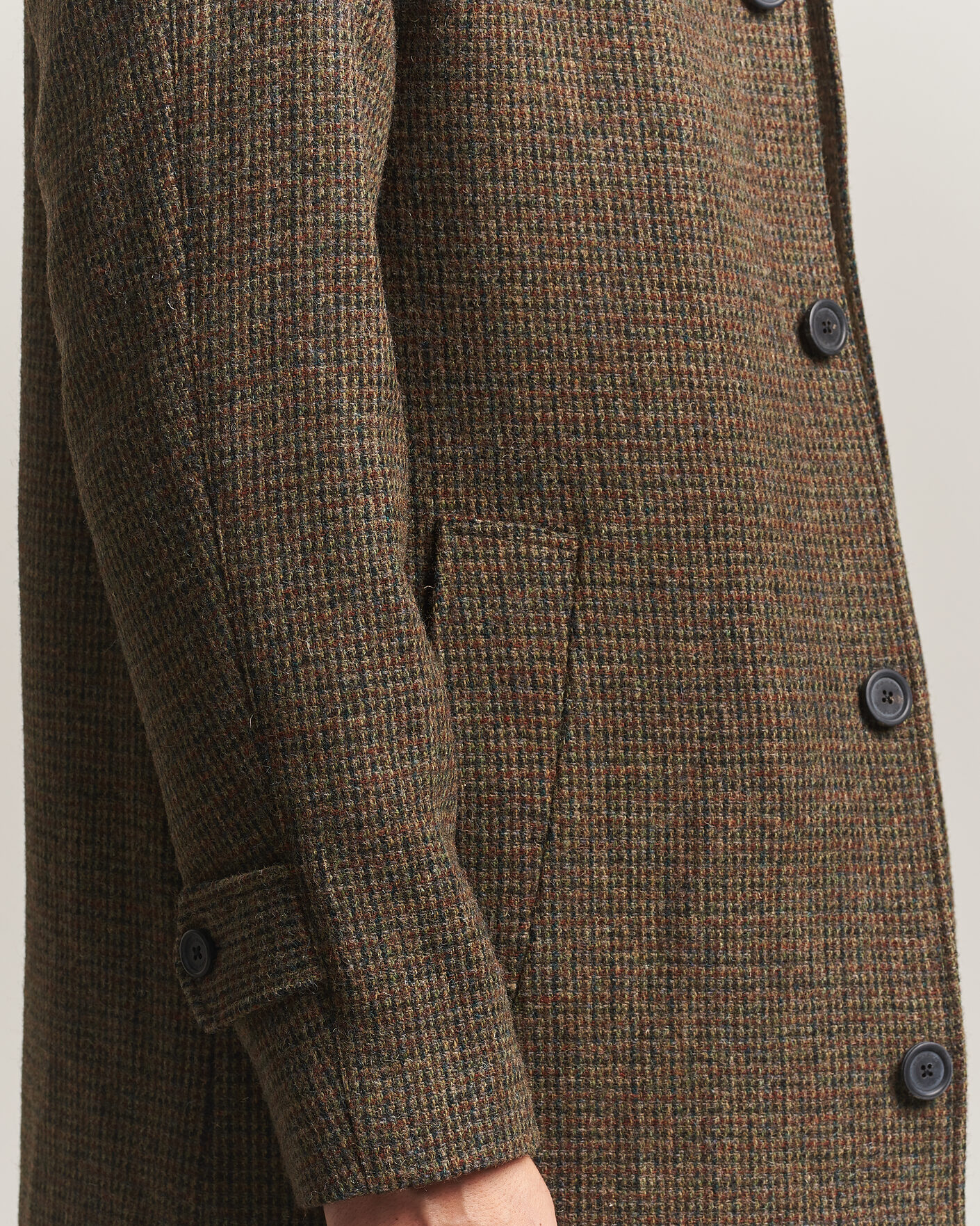 Uomini | Giacche | Walker Slater | Sherlock Harris Tweed Microcheck Coat Amber Brown
