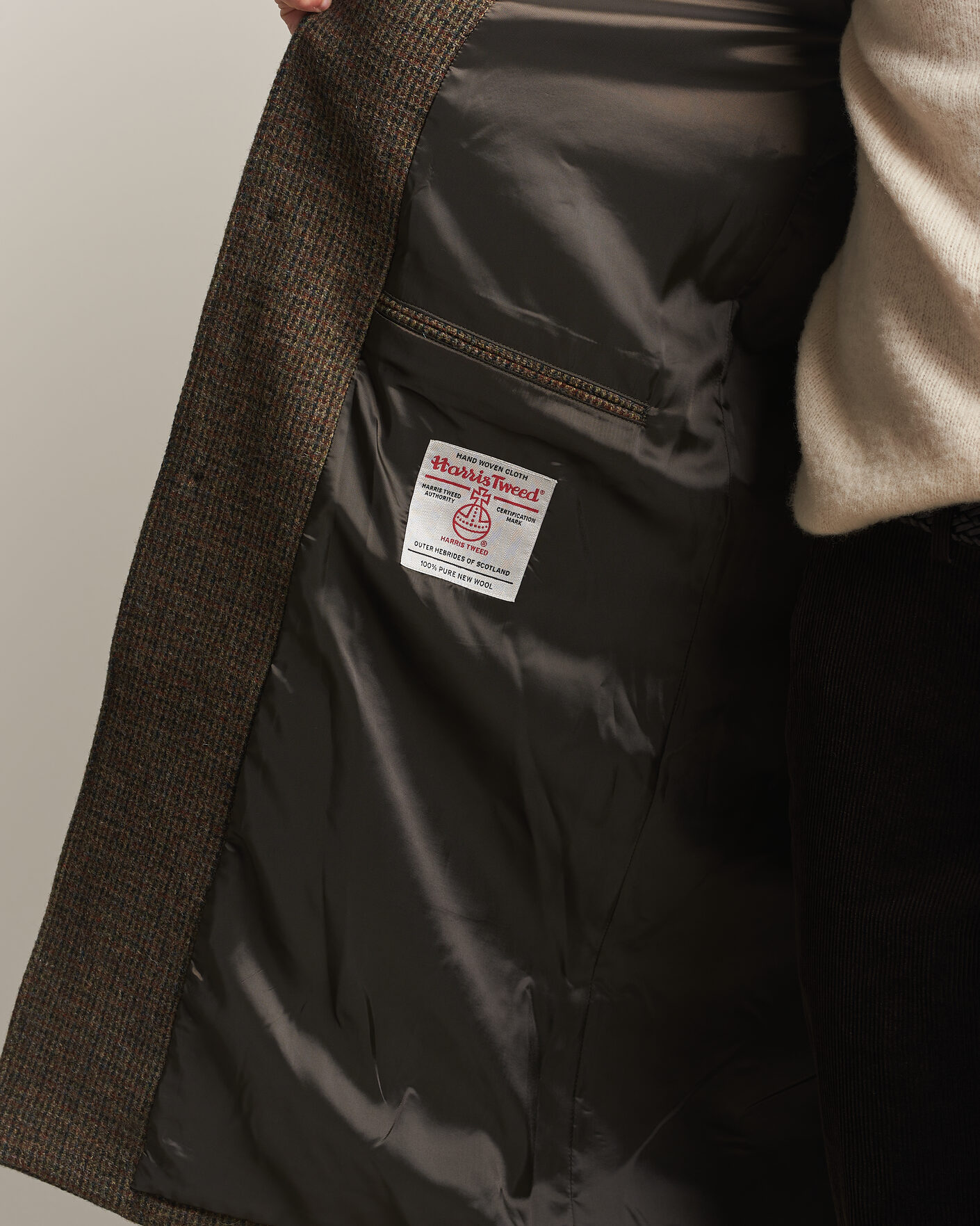 Uomini | Giacche | Walker Slater | Sherlock Harris Tweed Microcheck Coat Amber Brown