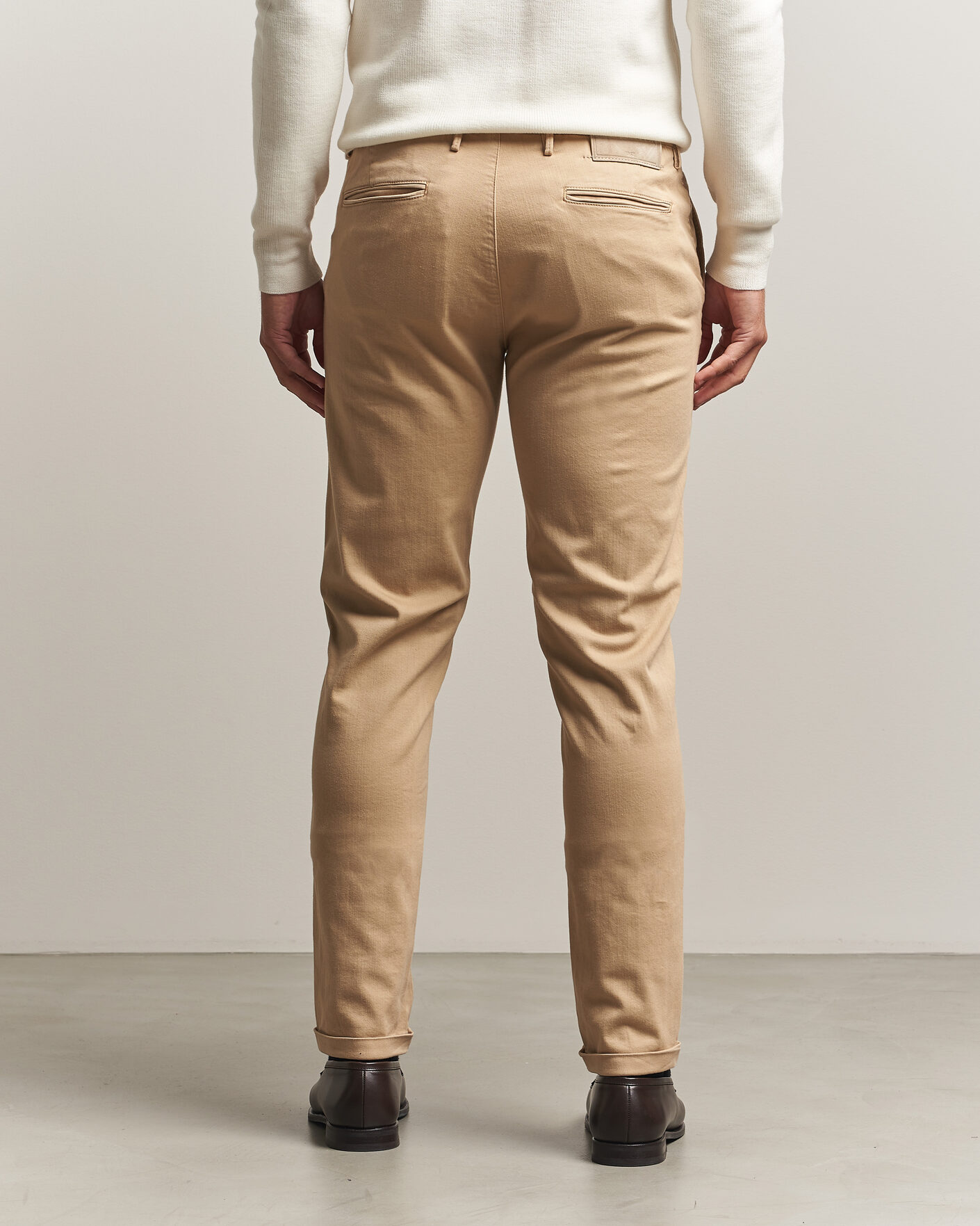 Uomini | Pantaloni | Tramarossa | Luis Superstrech Cotton Chino Beige