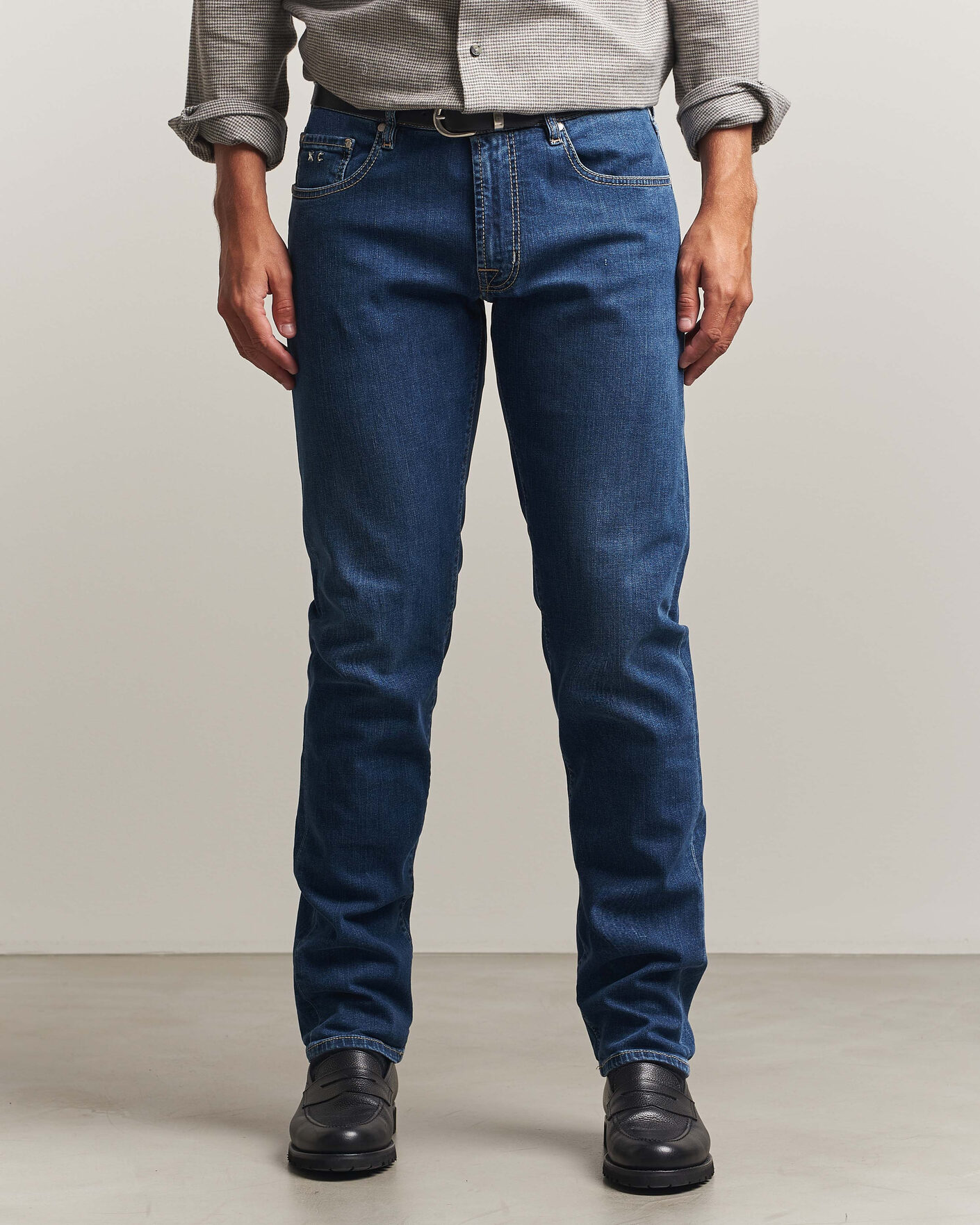 Uomini | Jeans | Tramarossa | Michelangelo Stretch Jeans Mid Blue