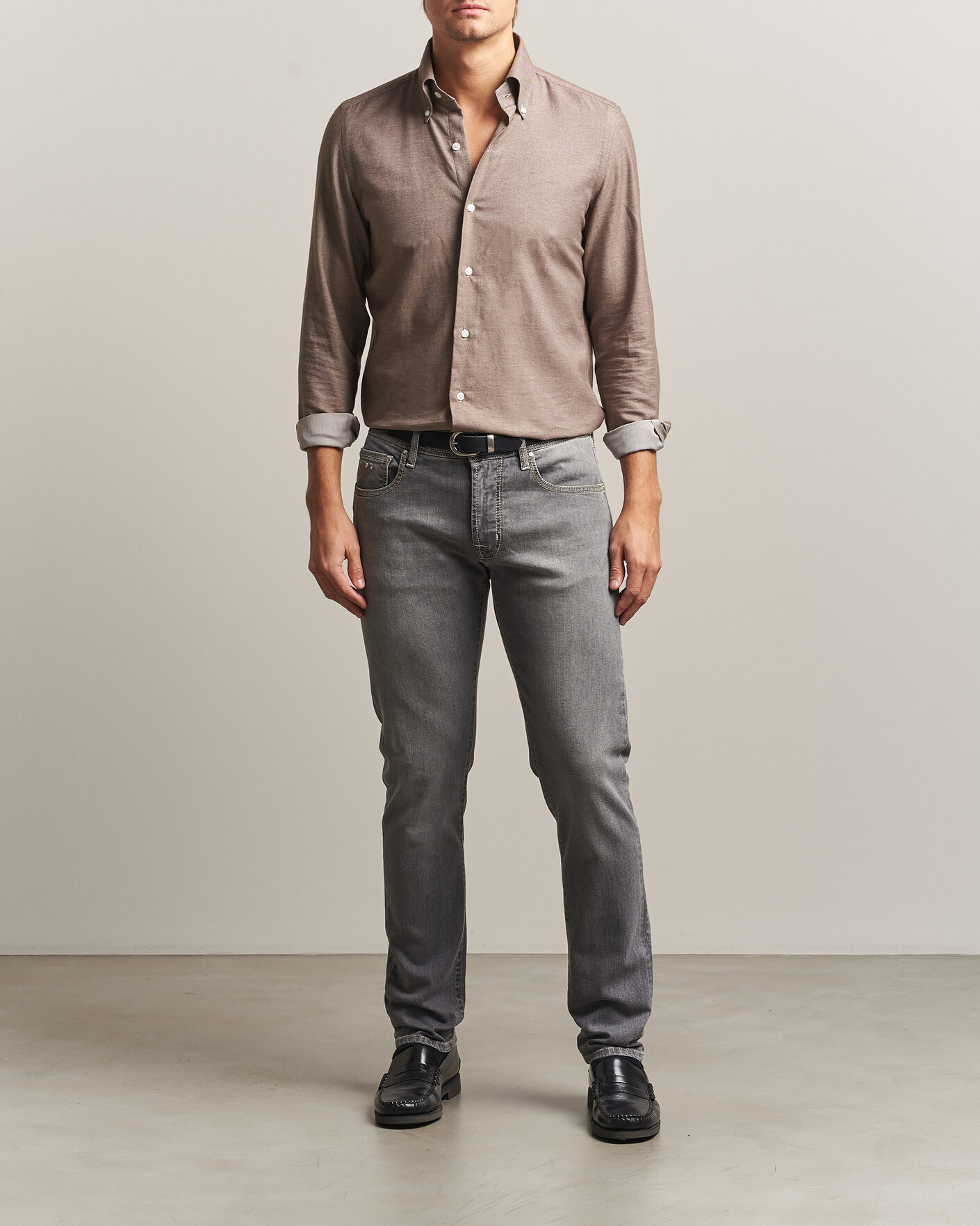Uomini | Jeans | Tramarossa | Michelangelo Stretch Jeans Light Grey