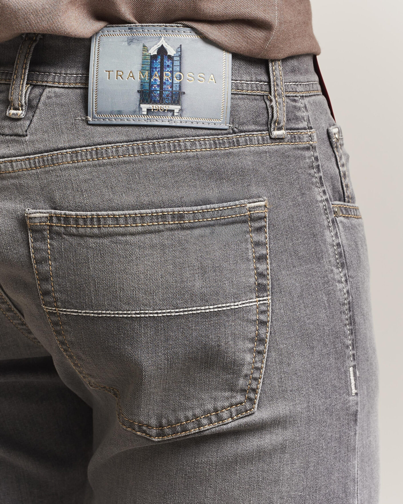 Uomini | Jeans | Tramarossa | Michelangelo Stretch Jeans Light Grey