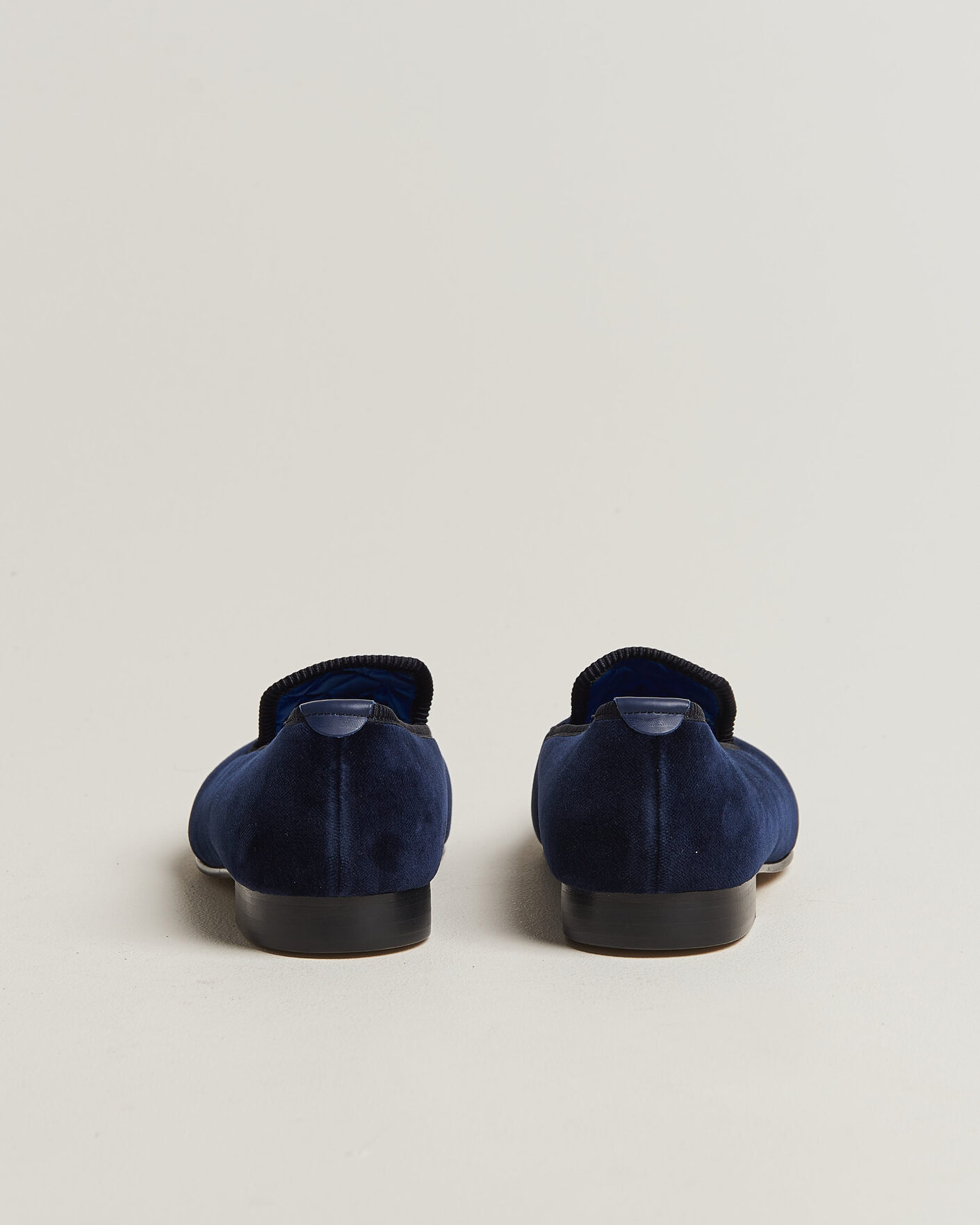 Uomini | Mocassini | Bowhill & Elliott | Plain Albert Pump Navy Velvet