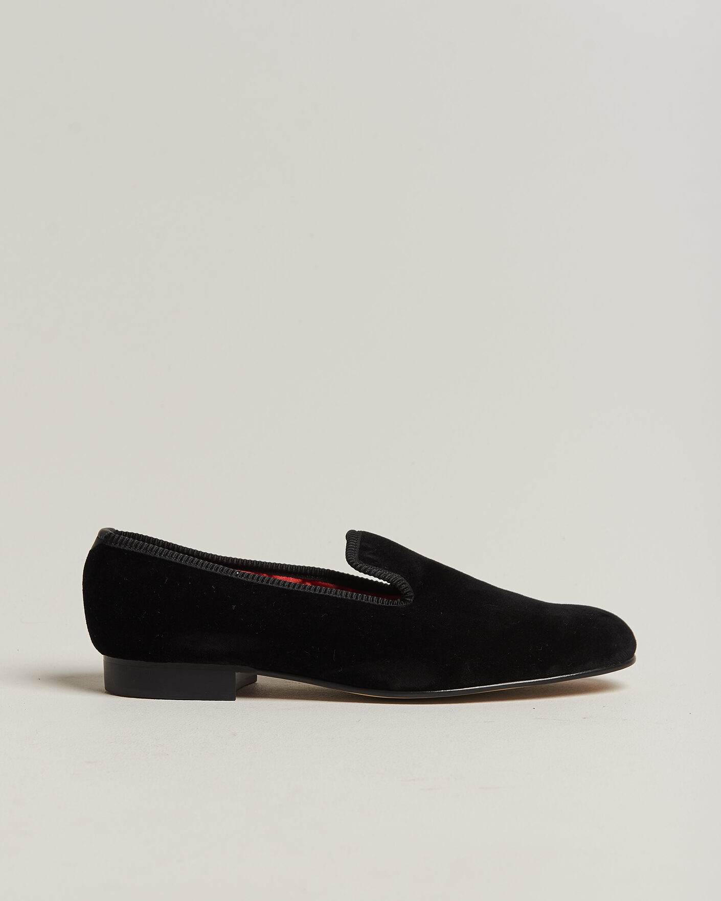 Uomini | Mocassini | Bowhill & Elliott | Plain Albert Pump Black Velvet