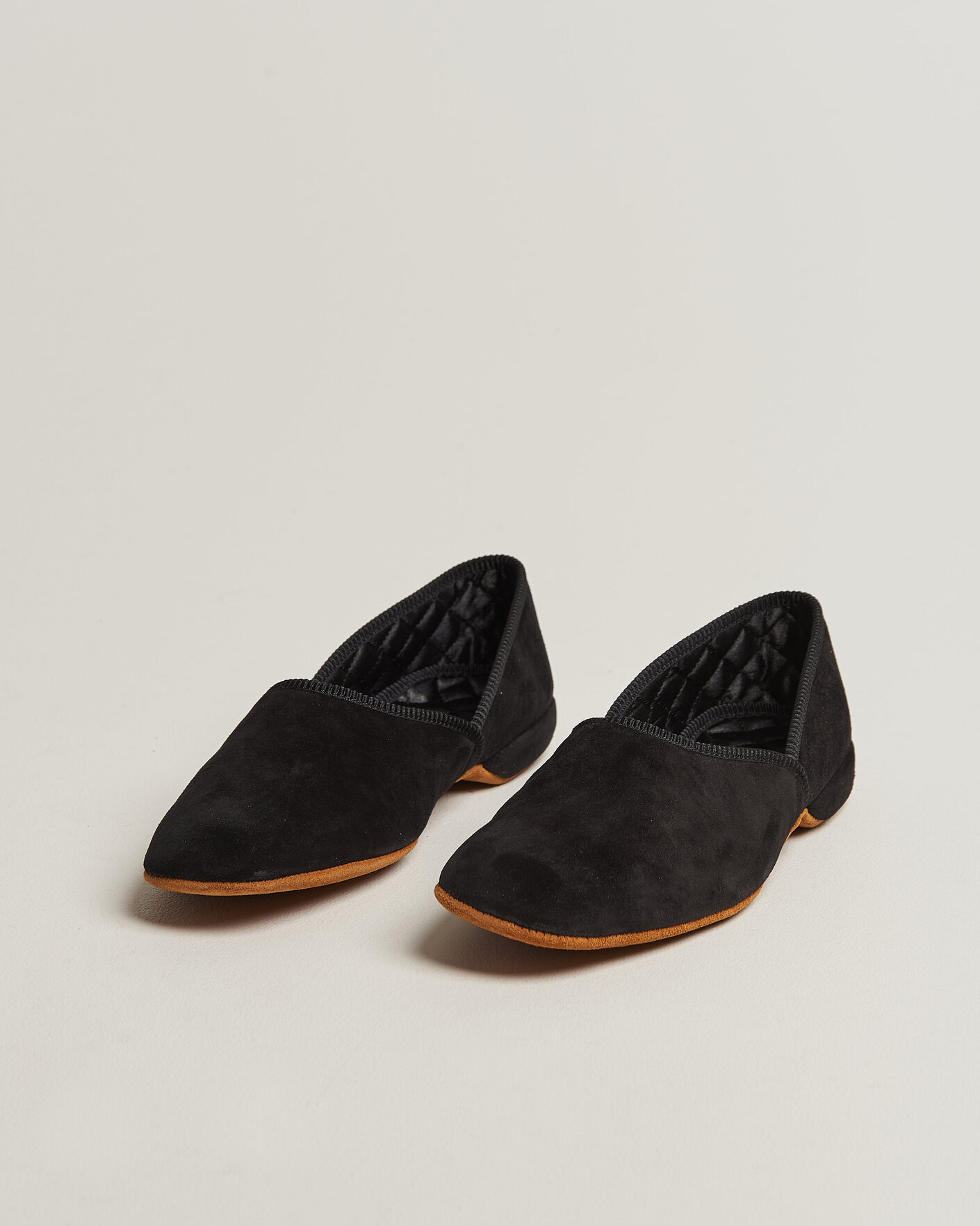 Uomini | Sandali & Diapositive | Bowhill & Elliott | Grecian Indoor Slippers Black Suede
