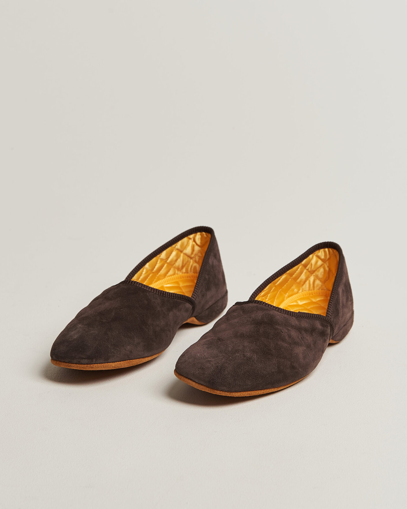 Uomini | Sandali & Diapositive | Bowhill & Elliott | Grecian Indoor Slippers Chocolate Suede