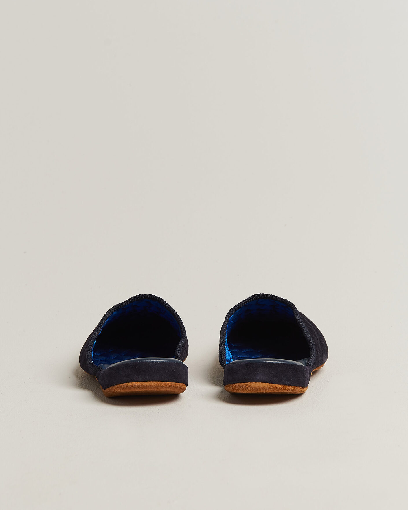 Uomini | Sandali & Diapositive | Bowhill & Elliott | Mule Slipper Quilt Lining Navy Suede