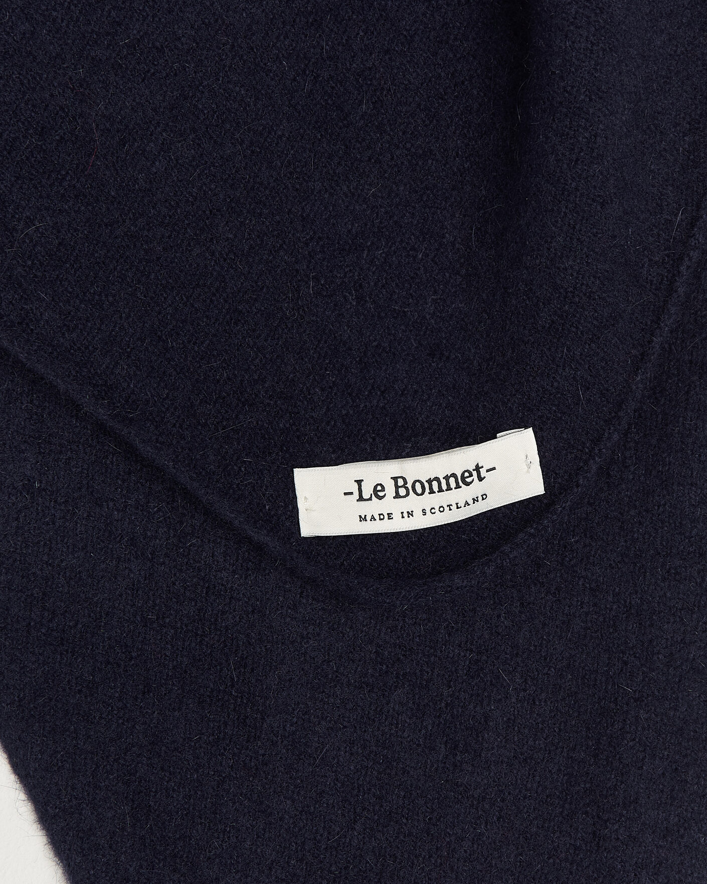 Uomini | Sciarpe | Le Bonnet | Lambswool/Caregora Bandana Midnight
