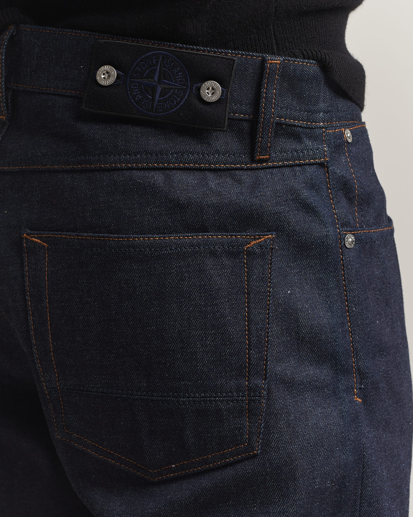 Uomini | Jeans | Stone Island | Regular Straight Fit Selvedge Jeans Blue Raw