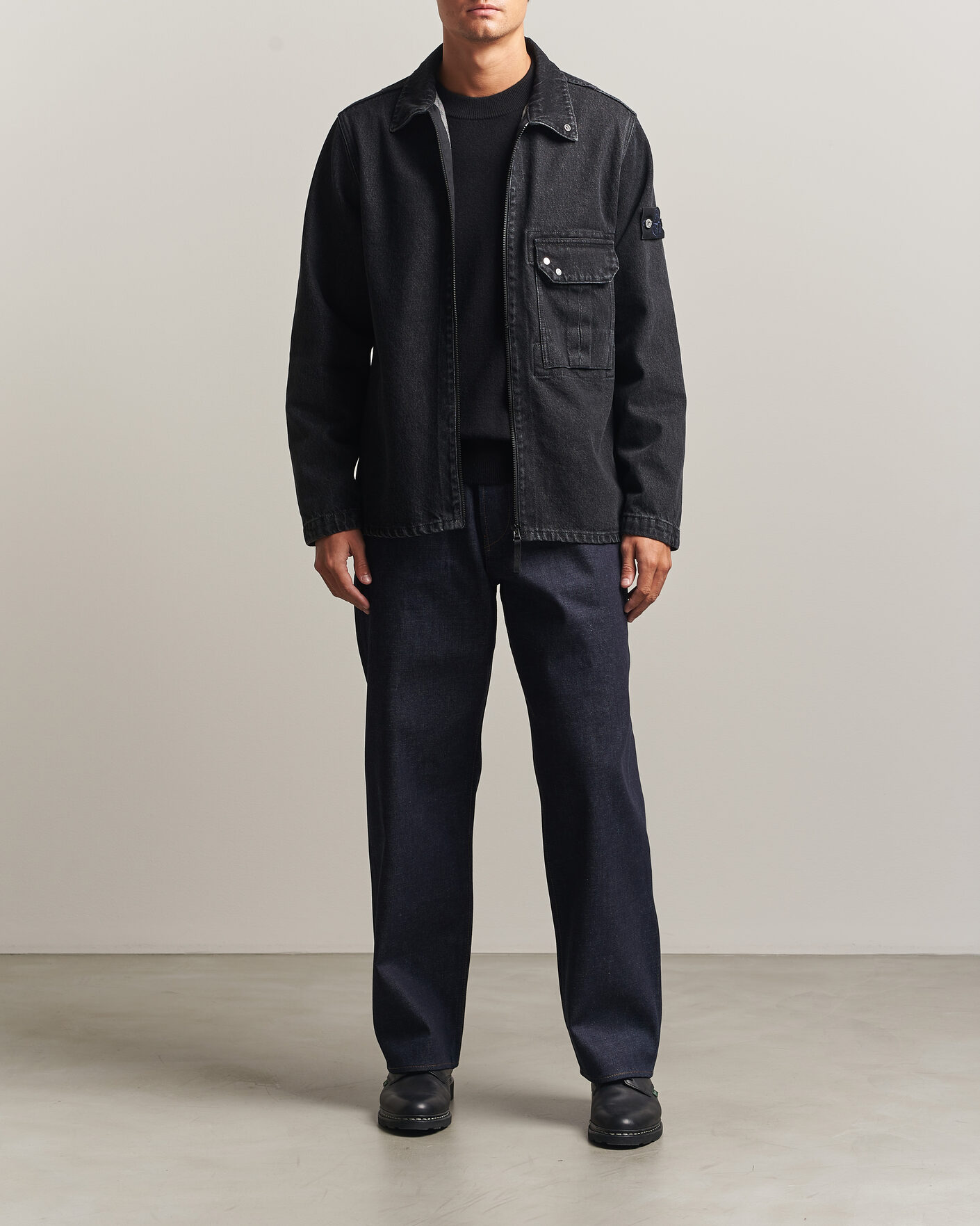 Uomini | Pantaloni | Stone Island | Loose Fit Jeans Blue Raw