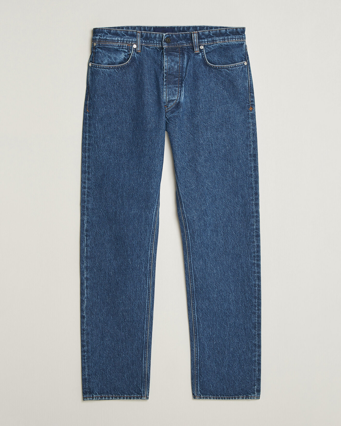 Uomini | Jeans | Stone Island | Regular Straight Fit Indigo Jeans Blue Medium Wash