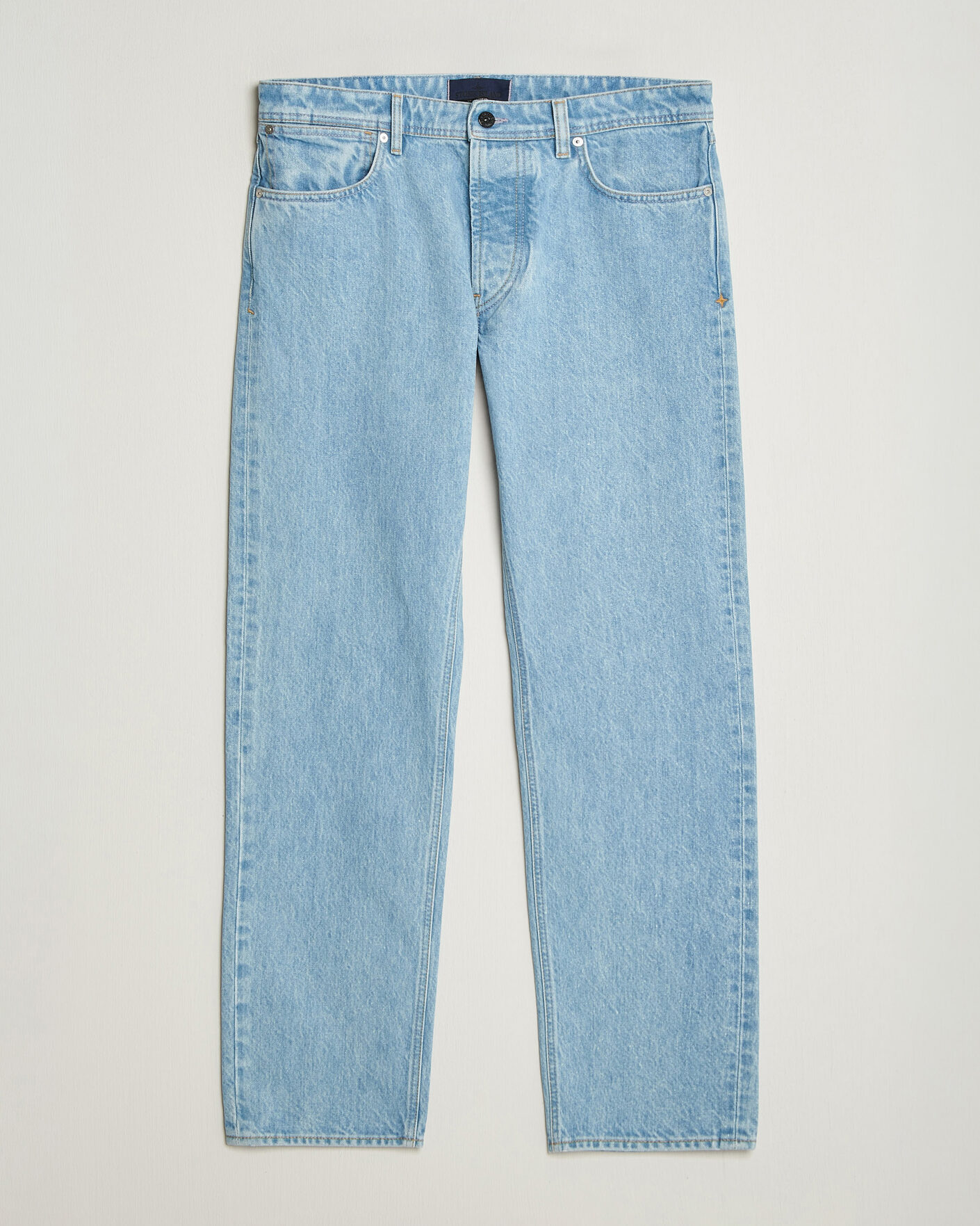 Uomini | Jeans | Stone Island | Regular Straight Fit Indigo Jeans Blue Light Wash