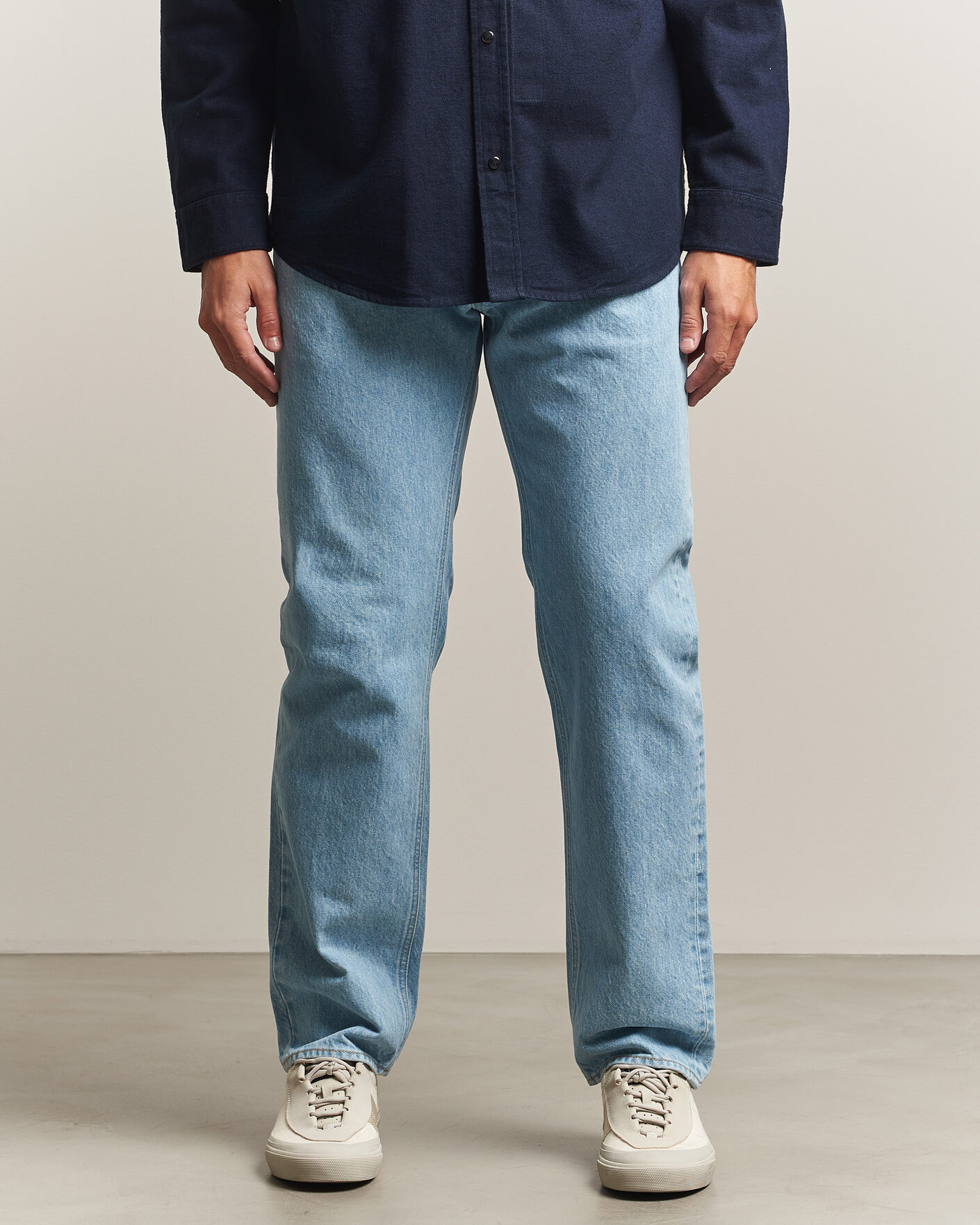 Uomini | Jeans | Stone Island | Regular Straight Fit Indigo Jeans Blue Light Wash