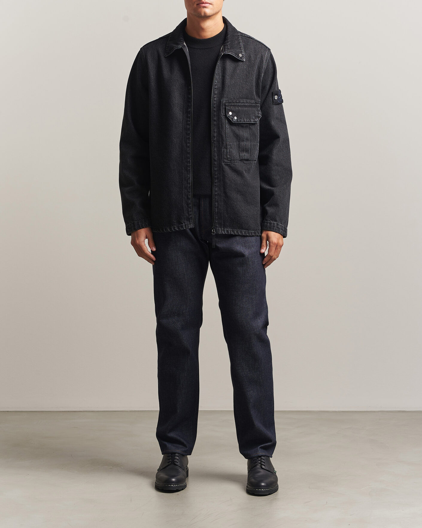 Uomini | Jeans | Stone Island | Regular Straight Fit Indigo Jeans Blue Raw