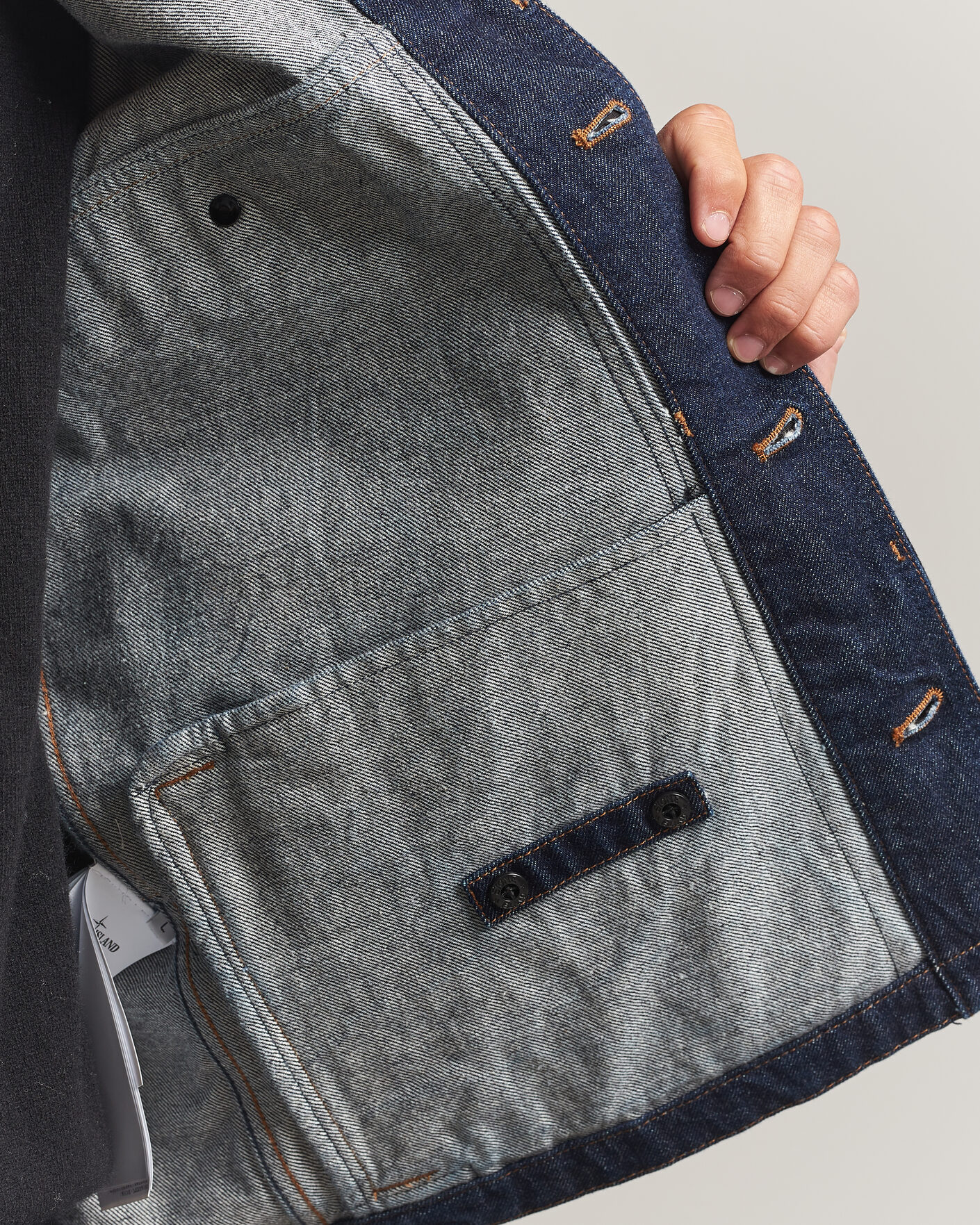 Uomini | Giacche | Stone Island | Indigo Denim Coach Jacket Blue Rinse