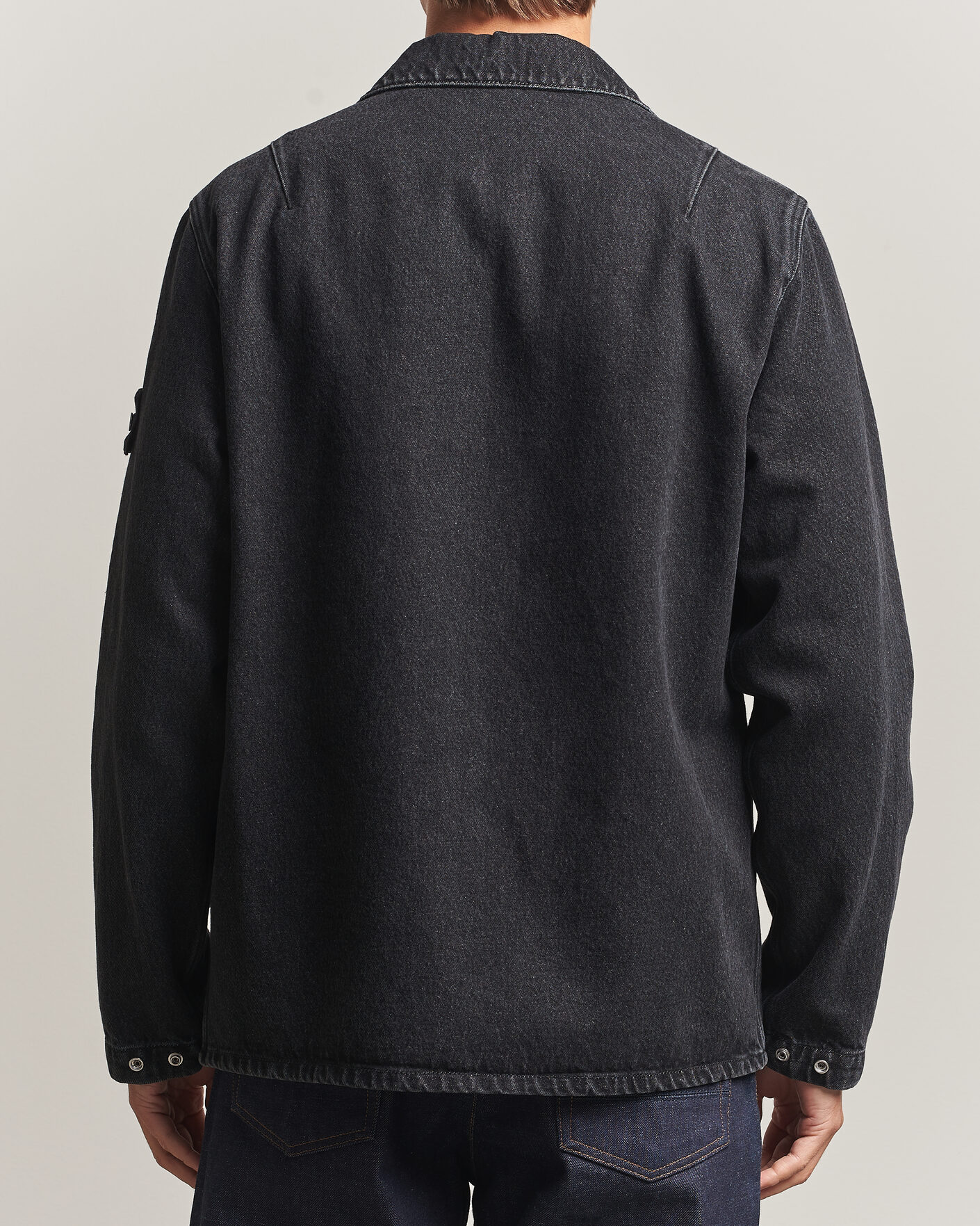Uomini | Camicie | Stone Island | Denim Overshirt Black Medium Wash